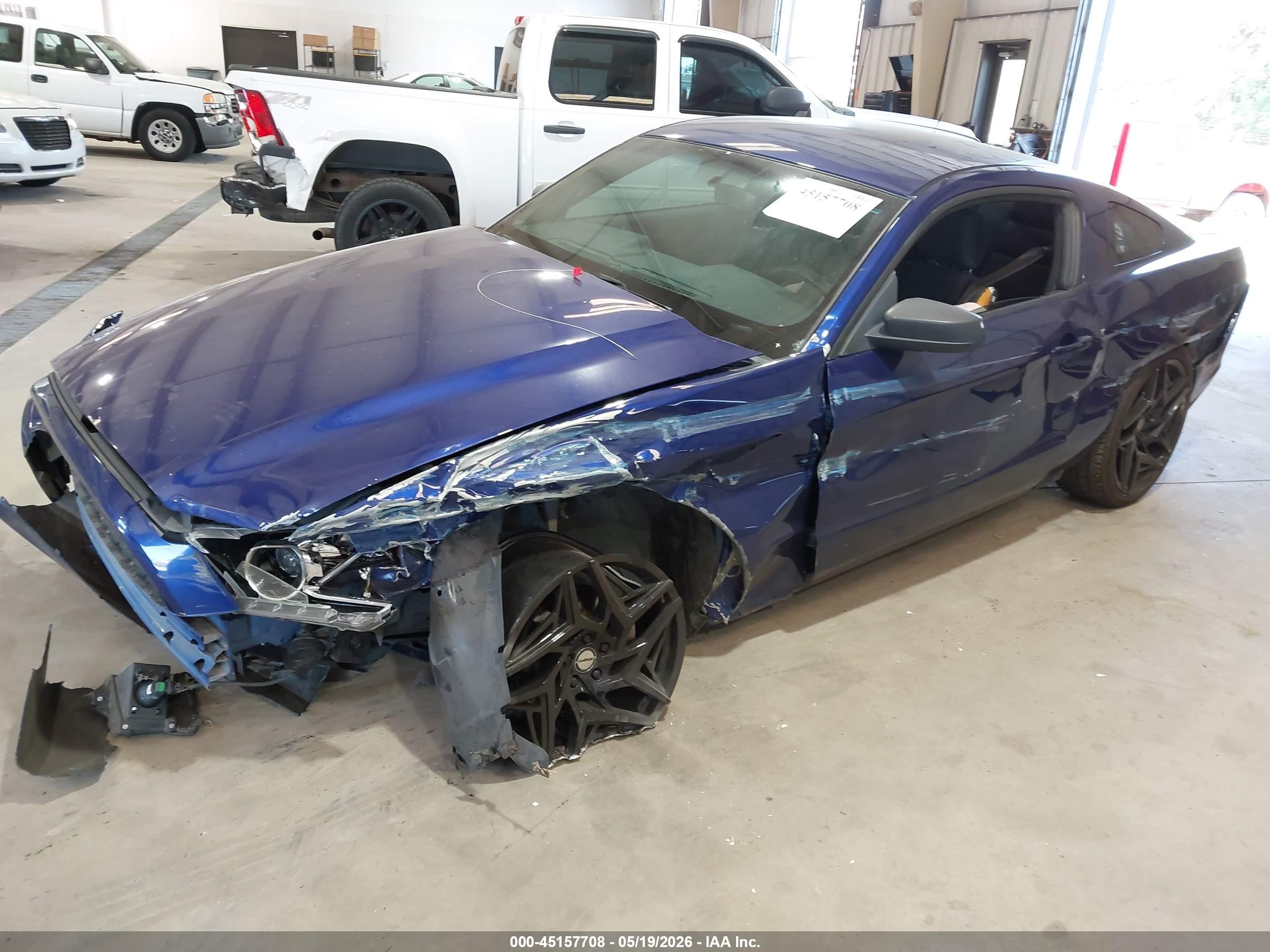 2014 Ford Mustang V6 Blue vin: 1ZVBP8AM0E5324352
