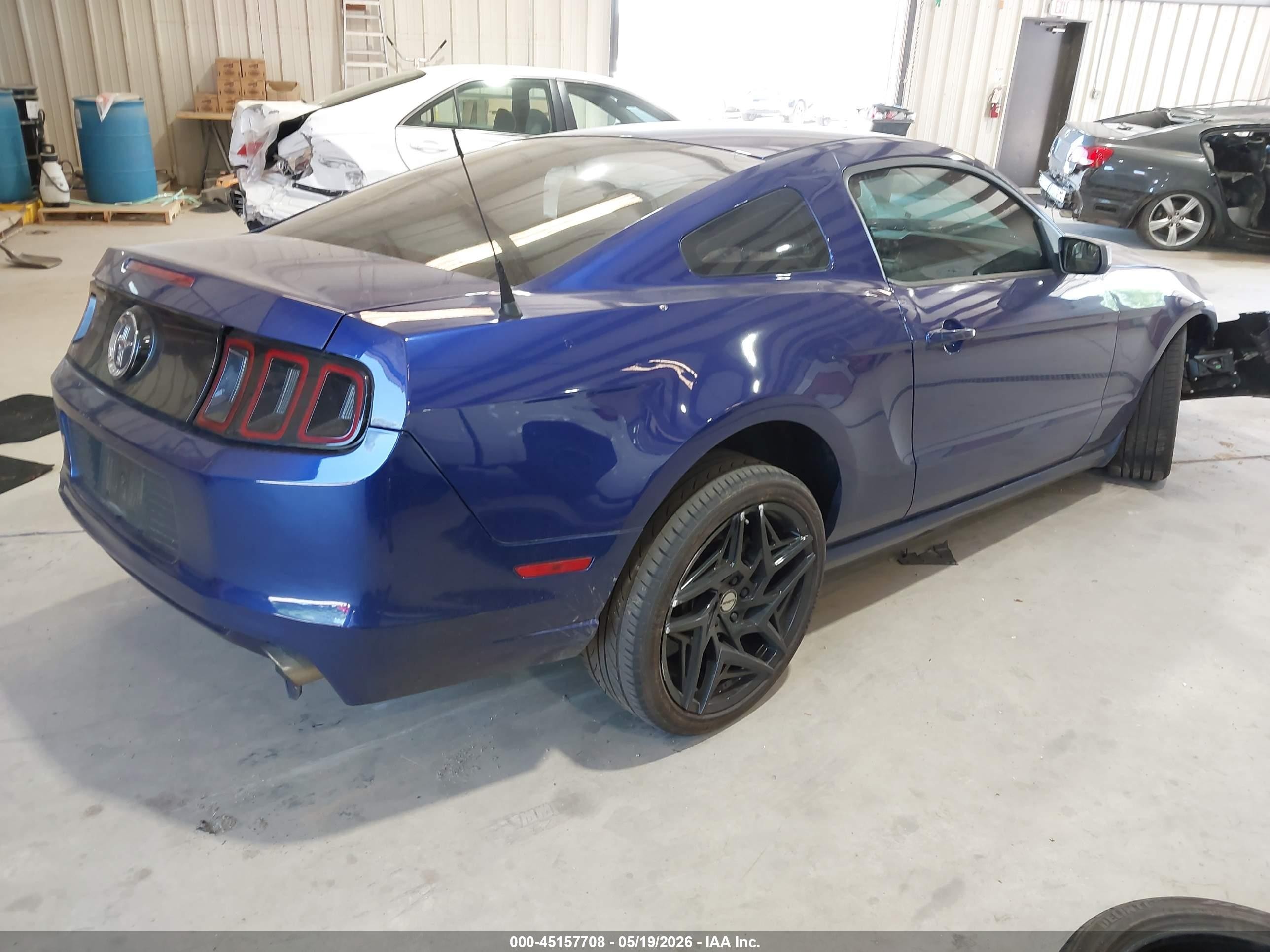 2014 Ford Mustang V6 Blue vin: 1ZVBP8AM0E5324352