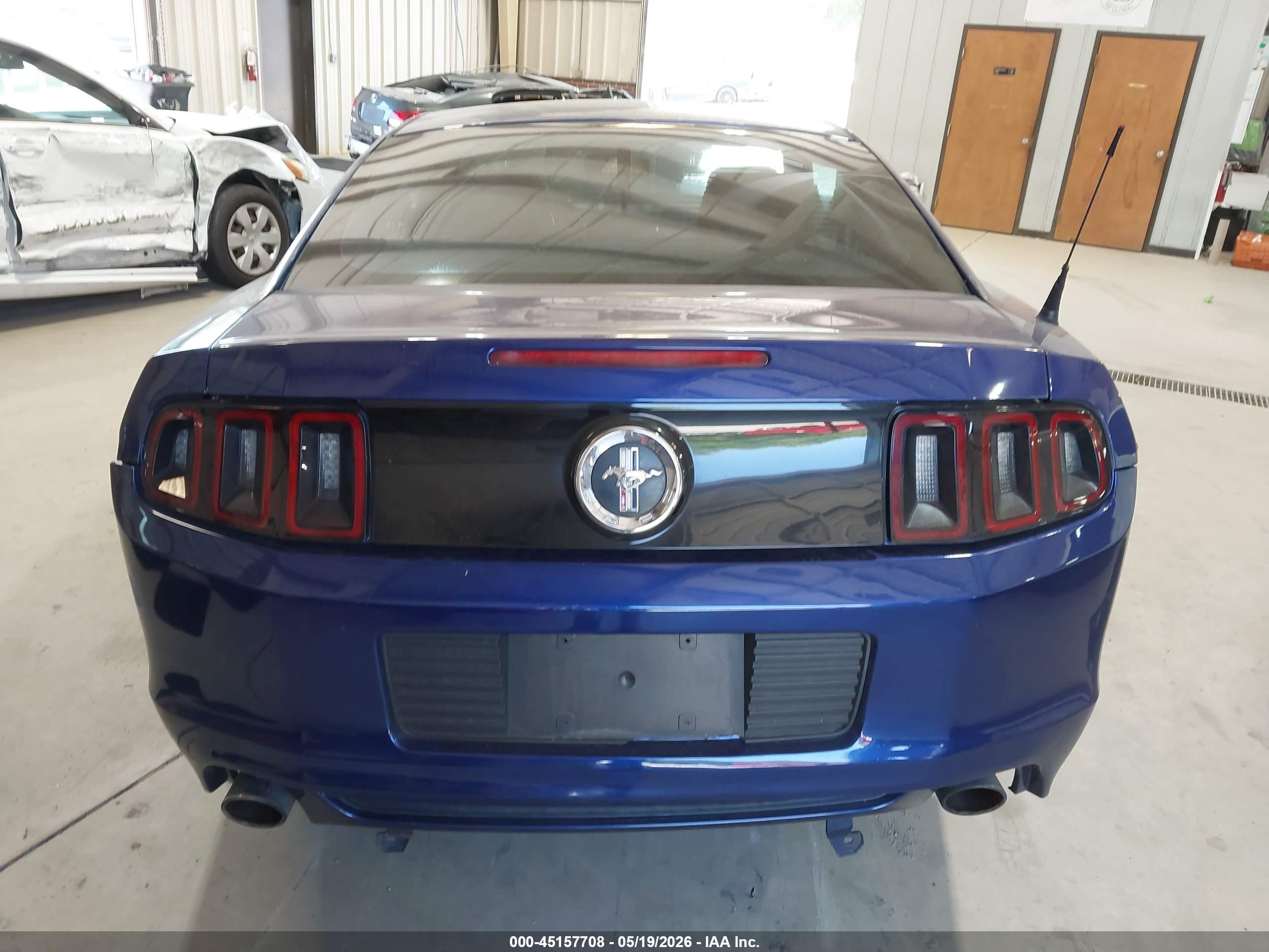 2014 Ford Mustang V6 Blue vin: 1ZVBP8AM0E5324352
