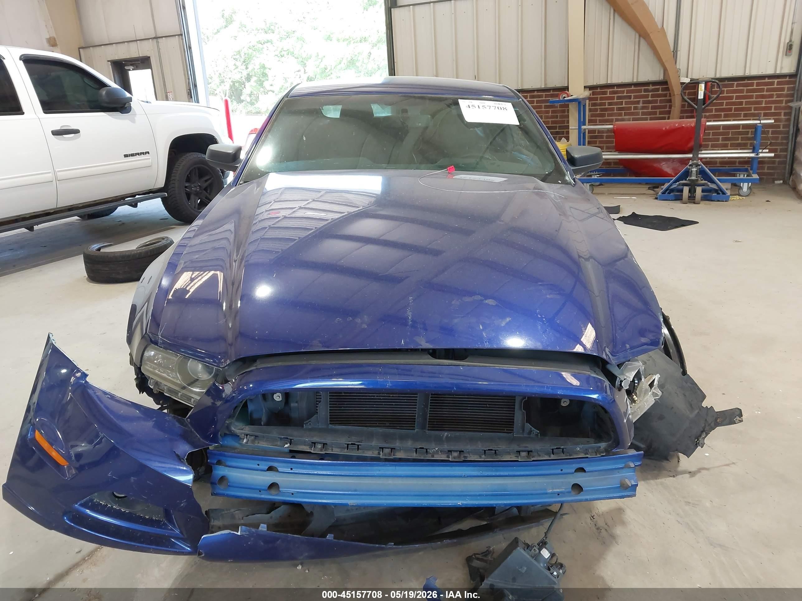 2014 Ford Mustang V6 Blue vin: 1ZVBP8AM0E5324352
