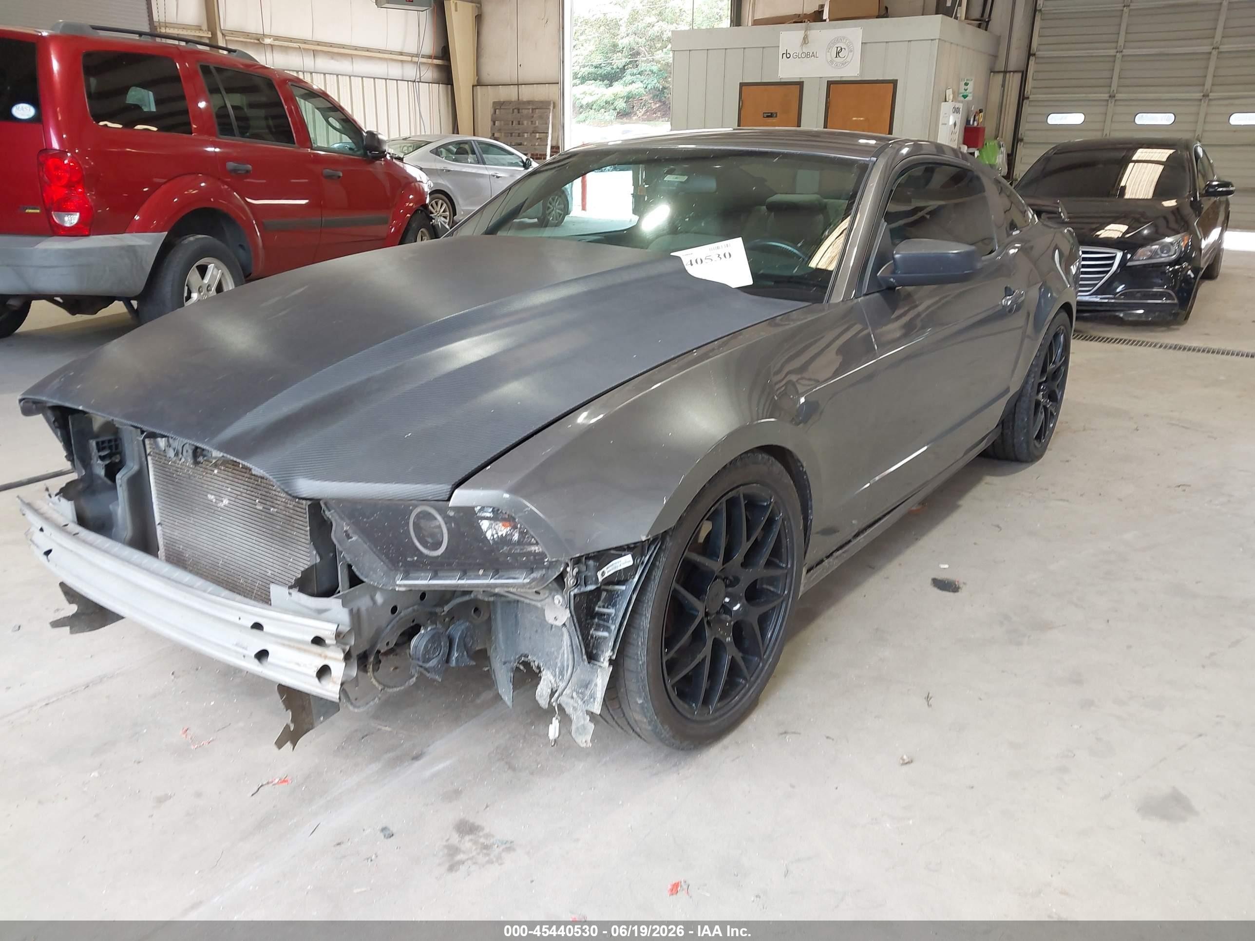 2014 Ford Mustang V6 Gray vin: 1ZVBP8AM0E5324643