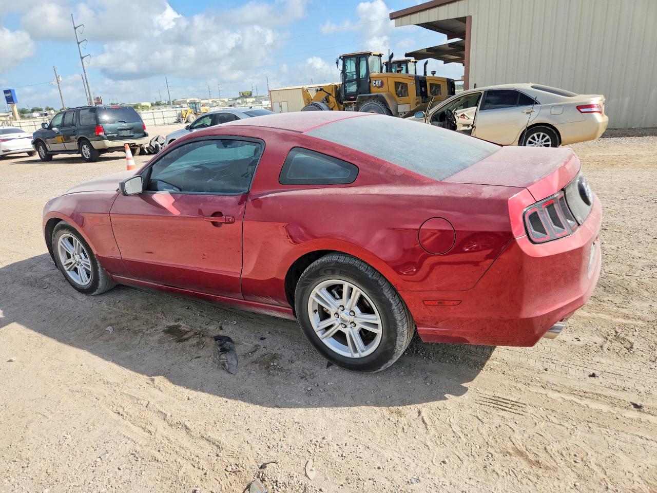 2014 Ford Mustang Maroon vin: 1ZVBP8AM0E5332614