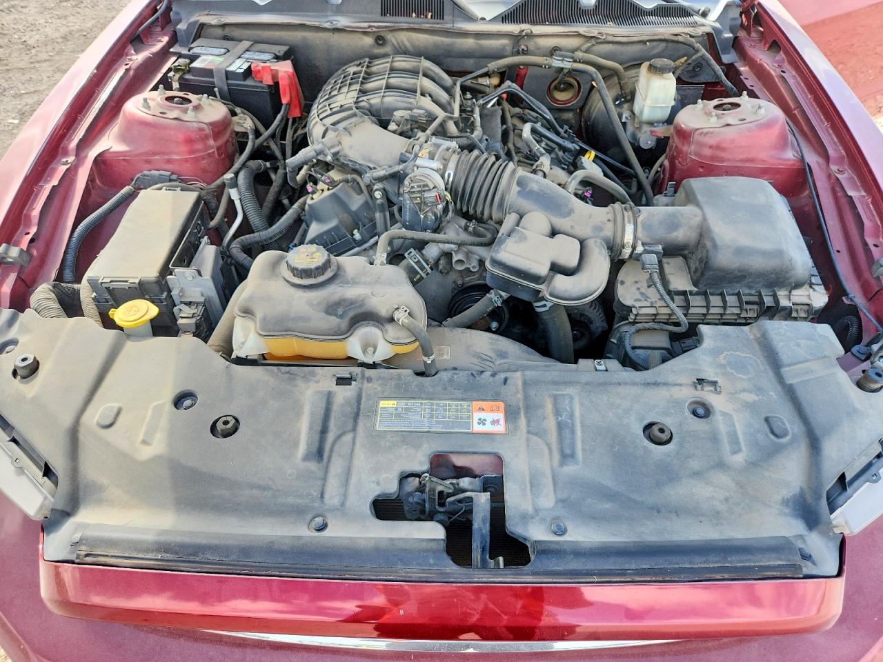 2014 Ford Mustang Maroon vin: 1ZVBP8AM0E5332614