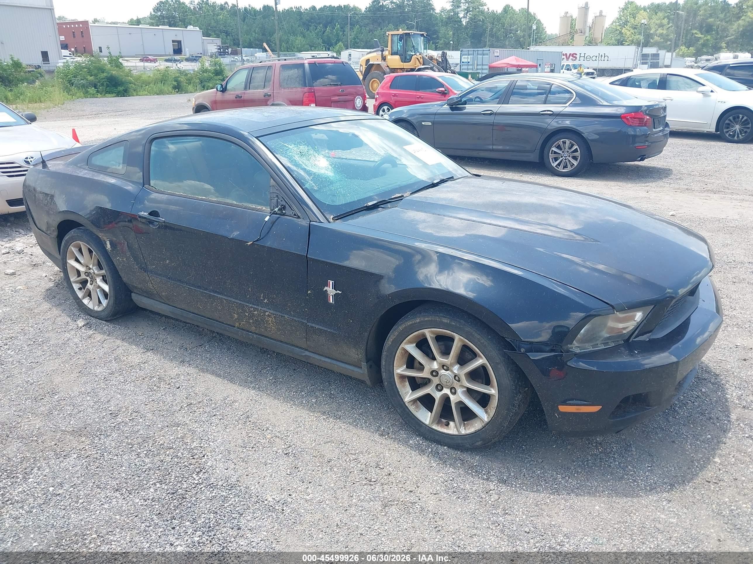 2011 Ford Mustang V6/v6 Premium Black vin: 1ZVBP8AM1B5101507
