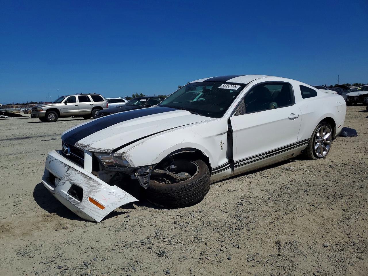 2011 Ford Mustang White vin: 1ZVBP8AM1B5119554
