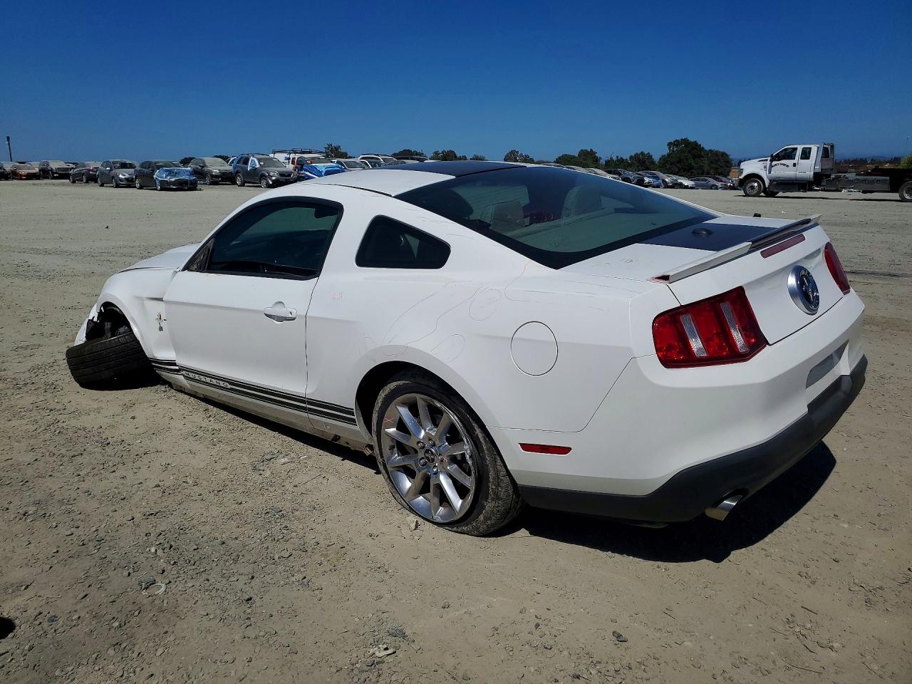 2011 Ford Mustang White vin: 1ZVBP8AM1B5119554