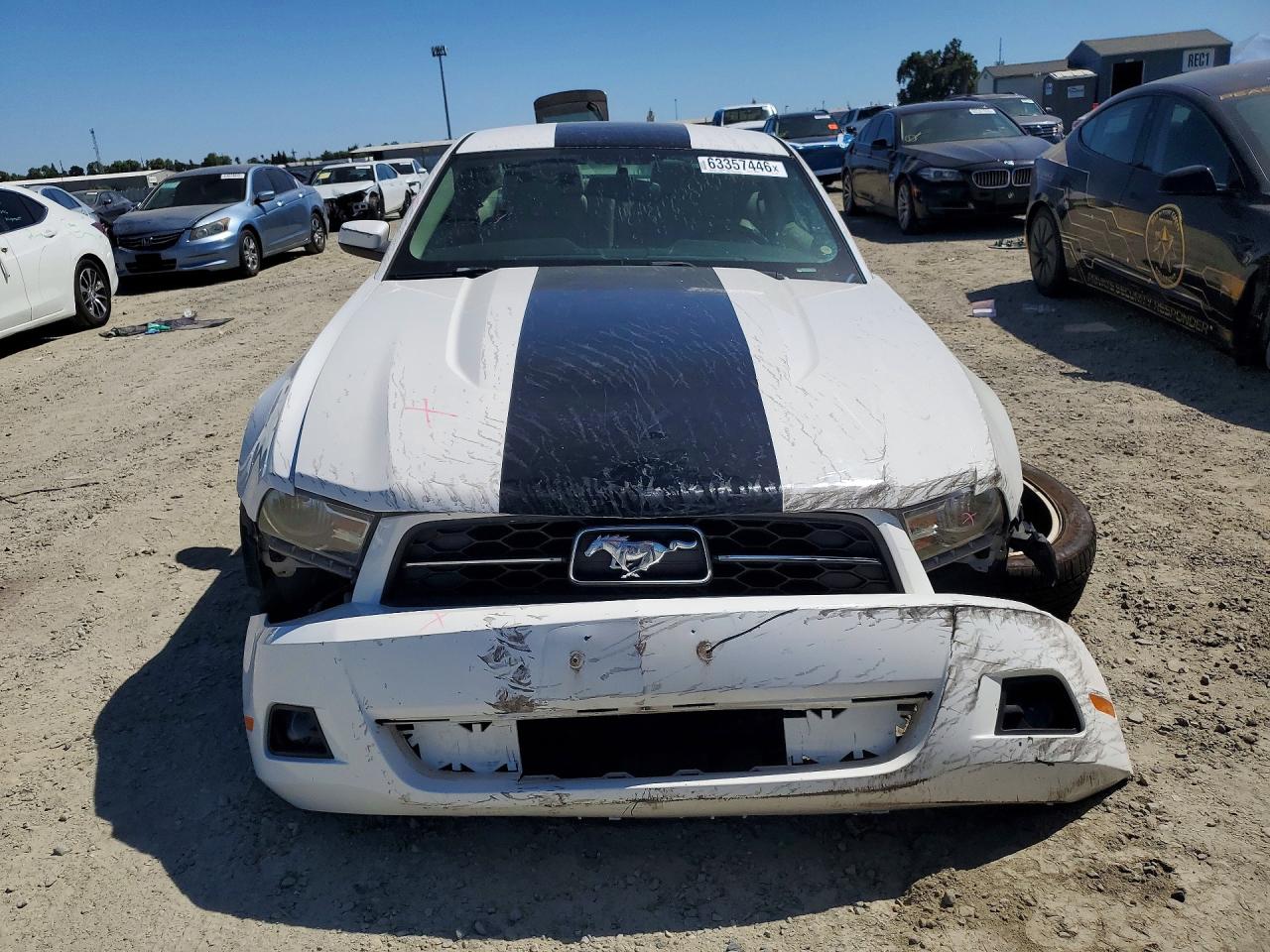 2011 Ford Mustang White vin: 1ZVBP8AM1B5119554