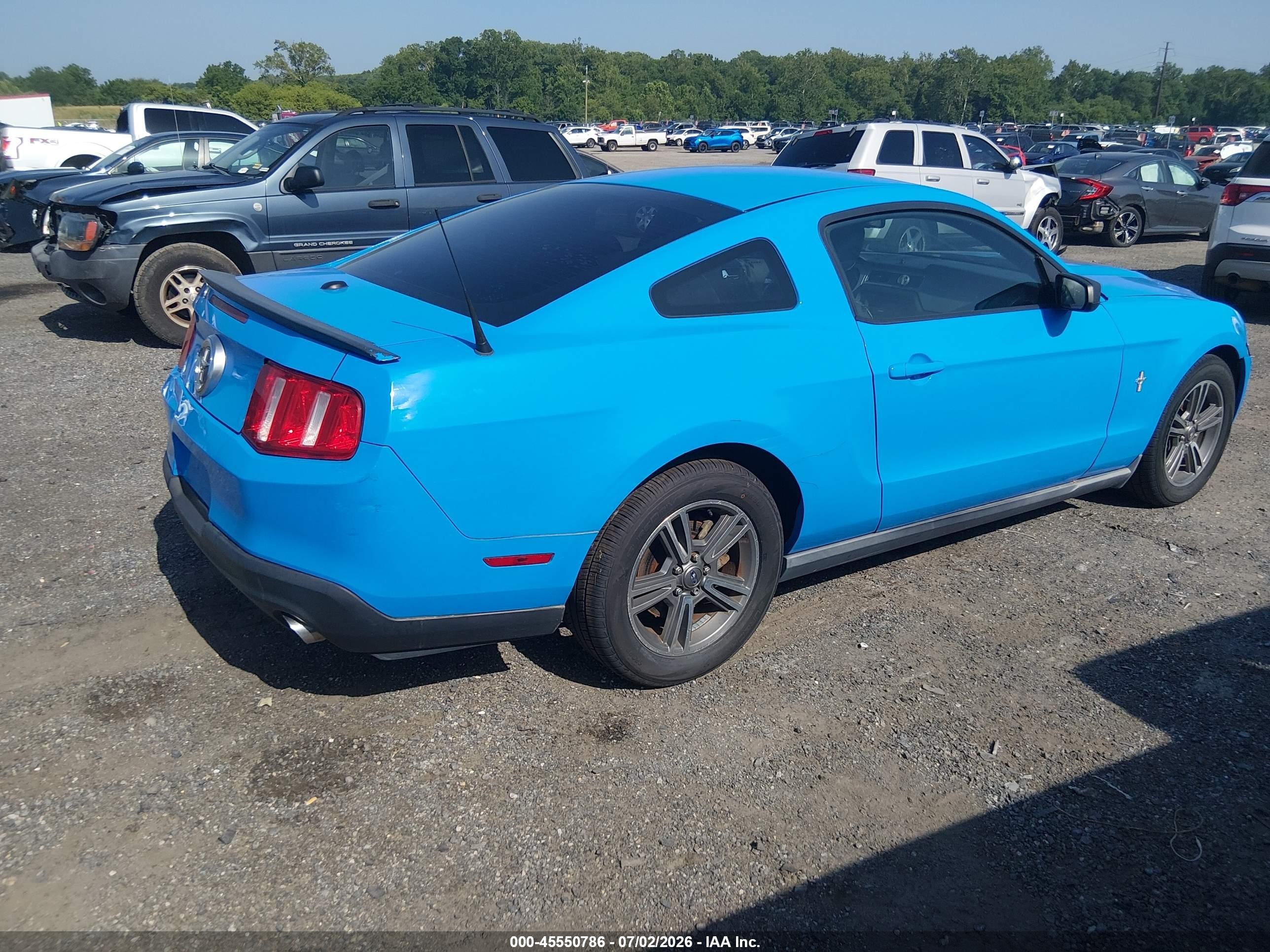 2011 Ford Mustang V6/v6 Premium Blue vin: 1ZVBP8AM1B5120753