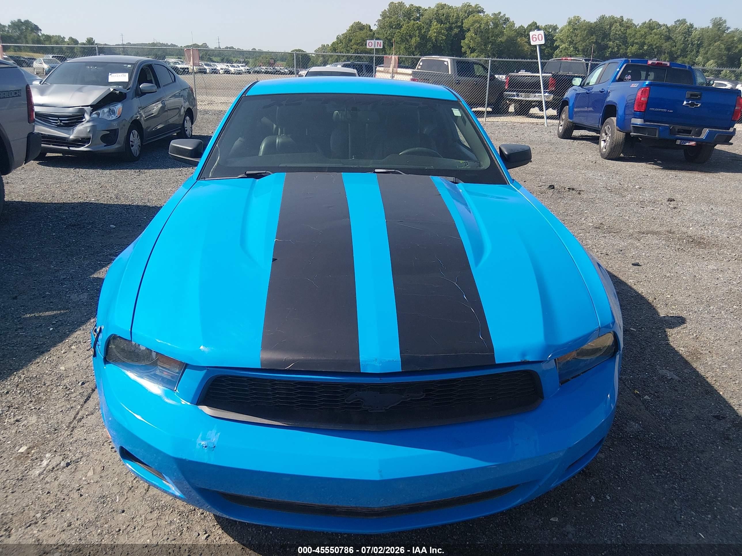 2011 Ford Mustang V6/v6 Premium Blue vin: 1ZVBP8AM1B5120753