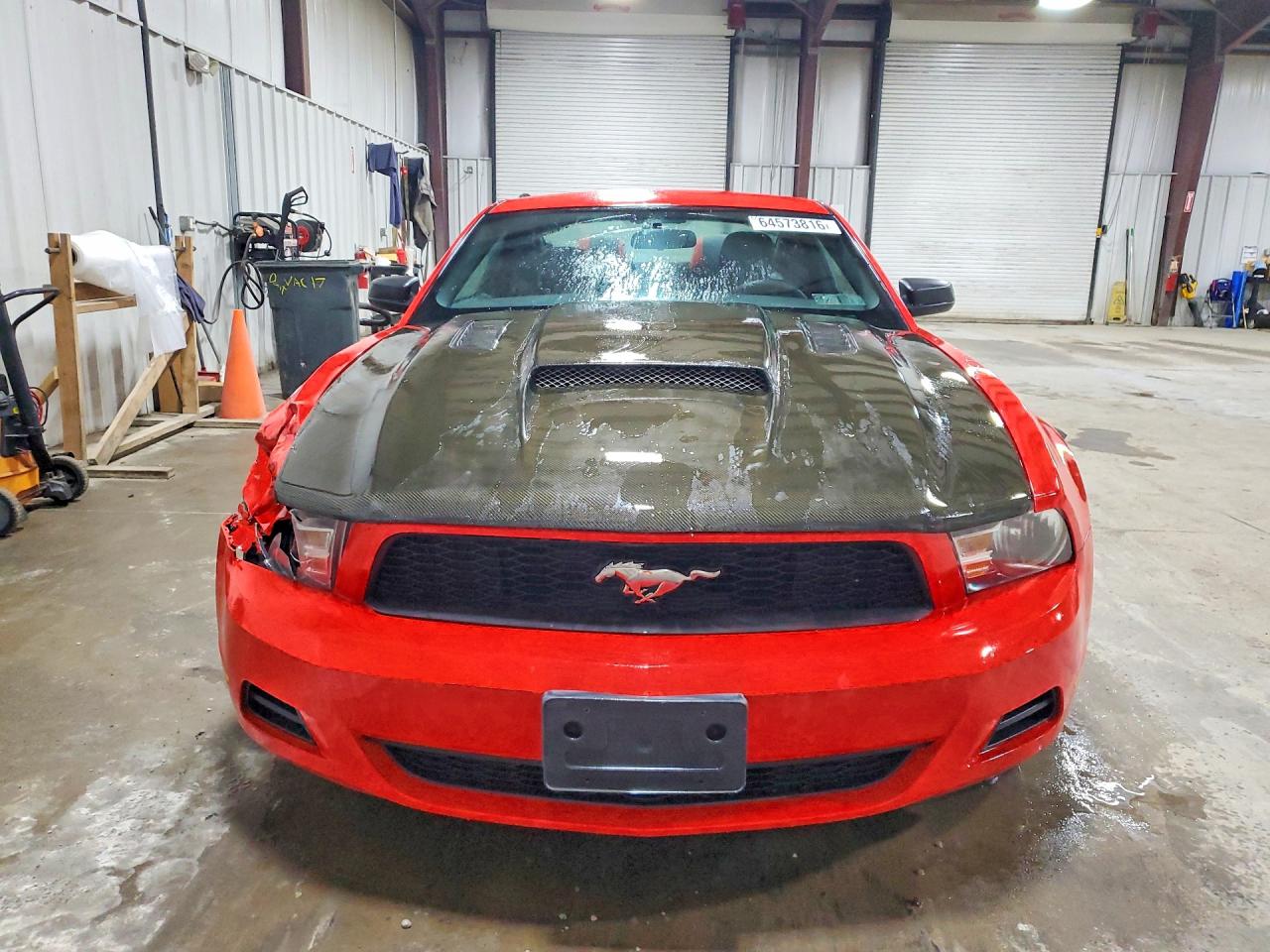 2011 Ford Mustang Red vin: 1ZVBP8AM1B5148813