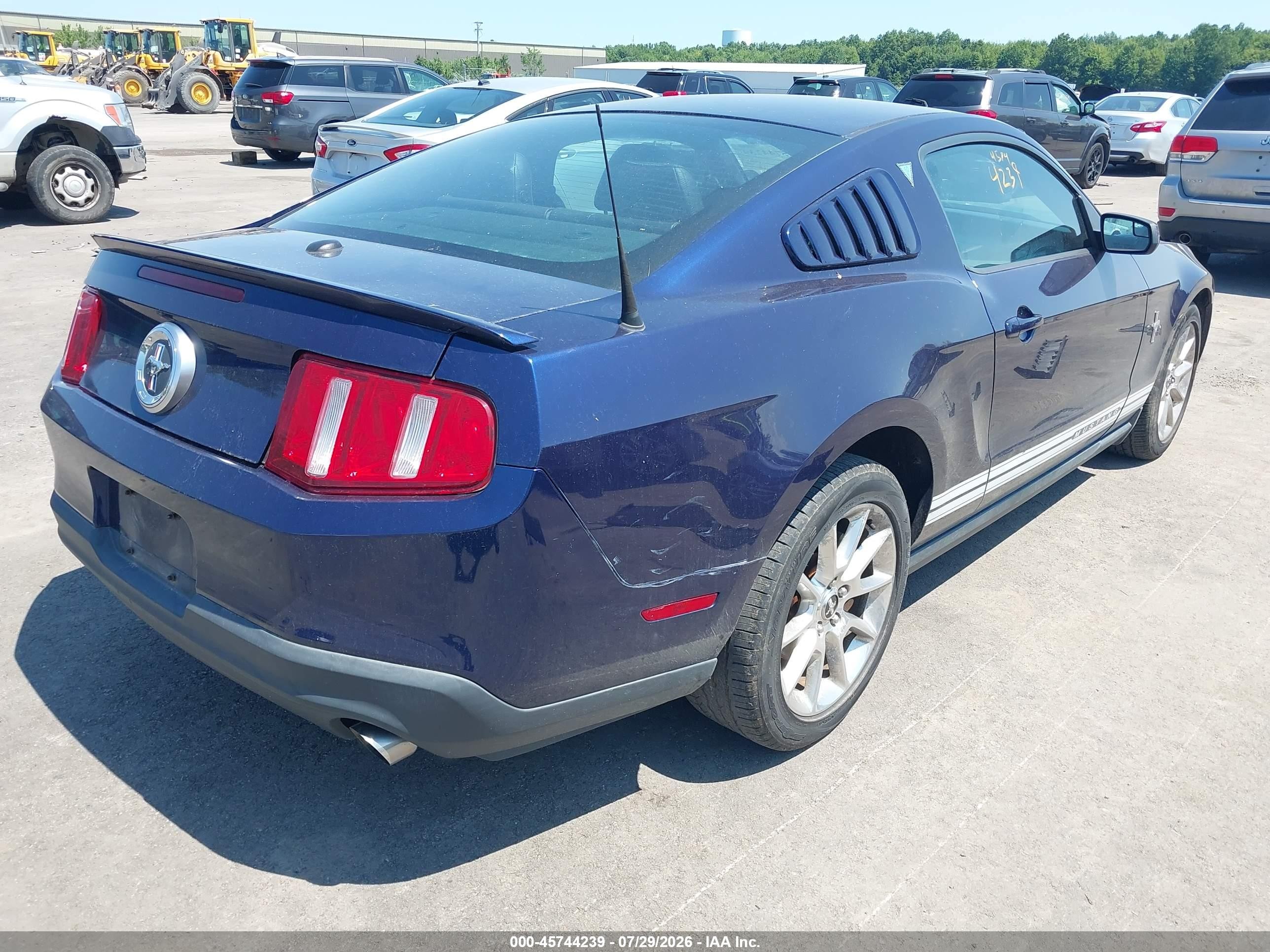 2011 Ford Mustang V6 Premium Blue vin: 1ZVBP8AM1B5155874