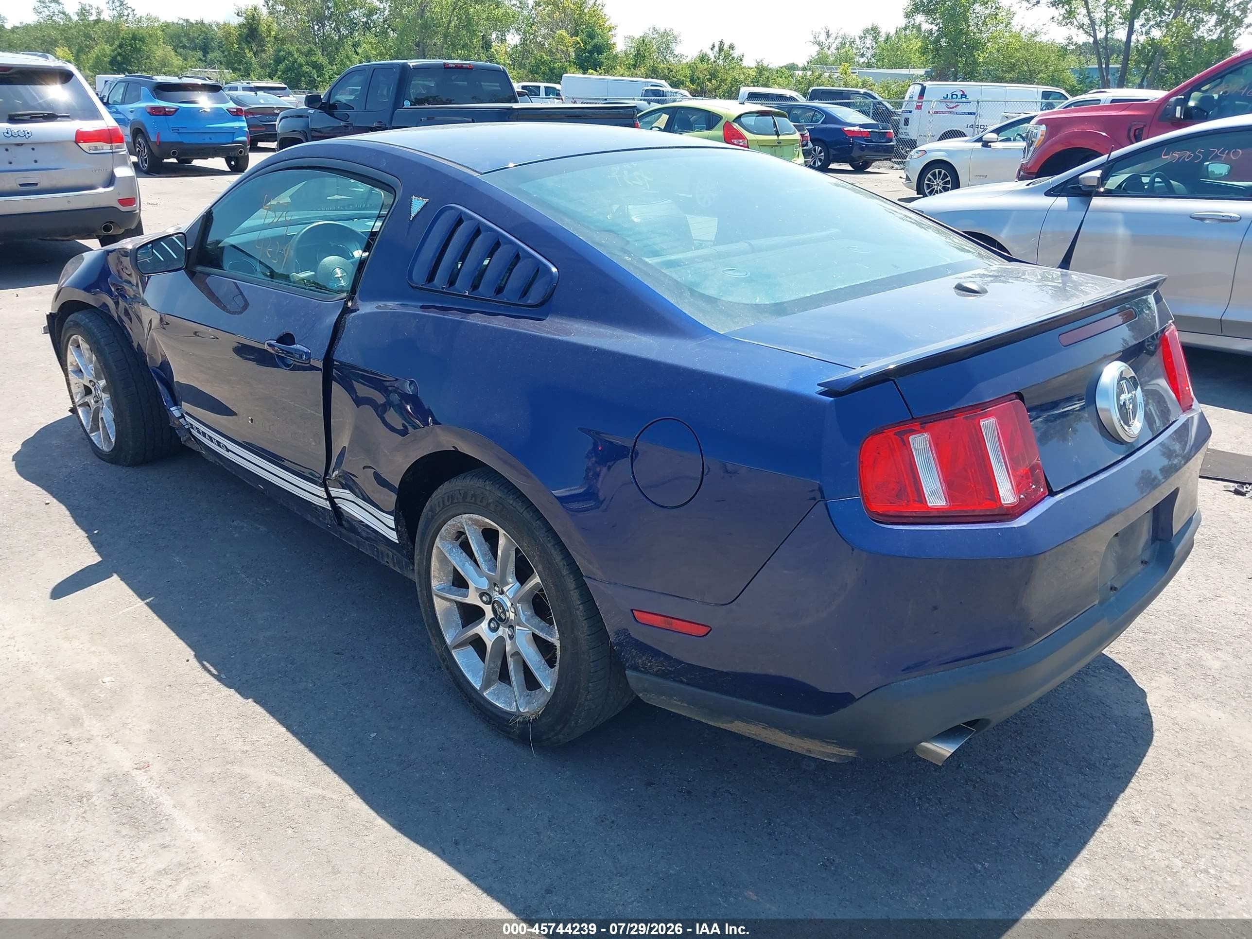2011 Ford Mustang V6 Premium Blue vin: 1ZVBP8AM1B5155874
