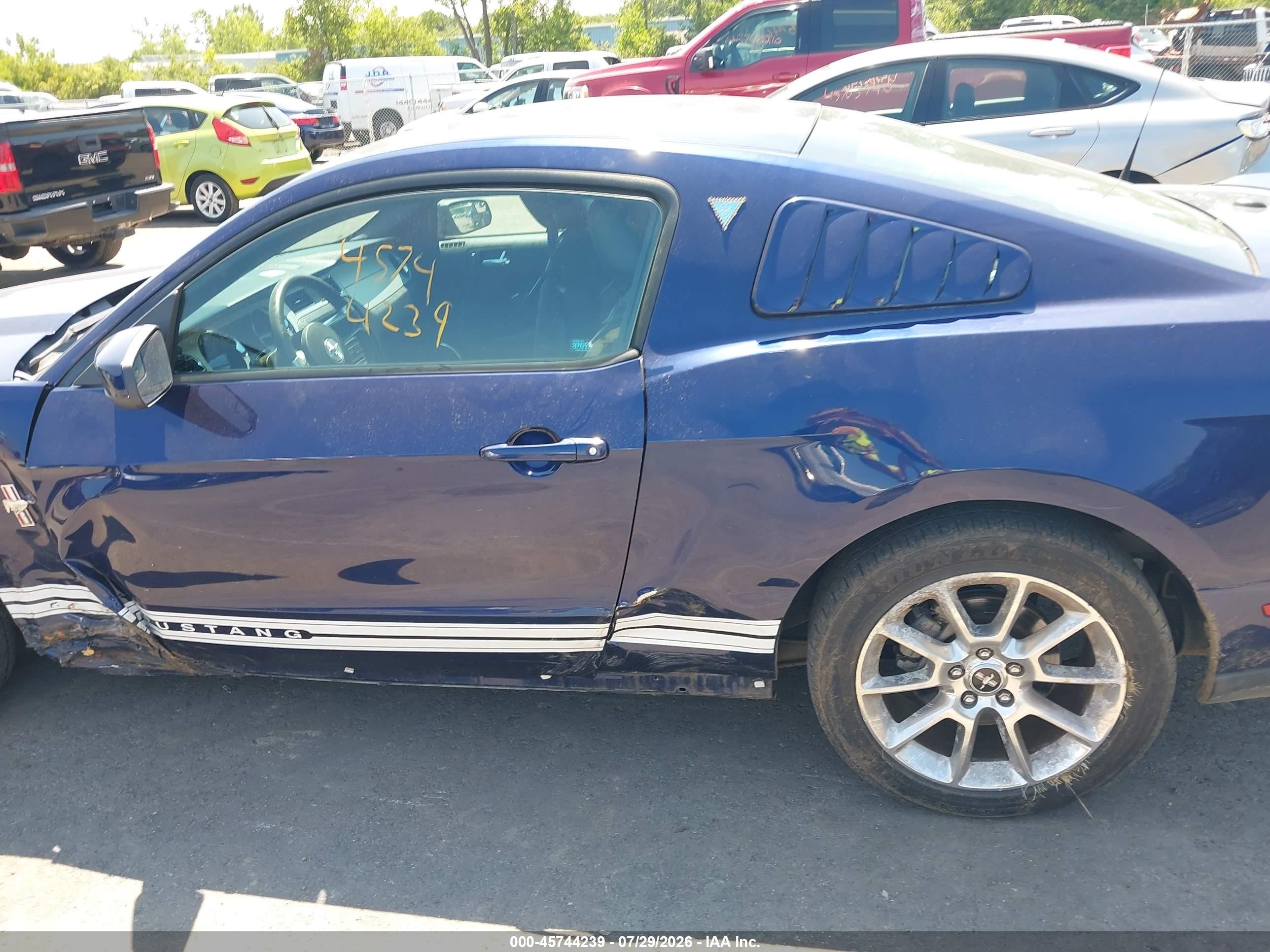 2011 Ford Mustang V6 Premium Blue vin: 1ZVBP8AM1B5155874
