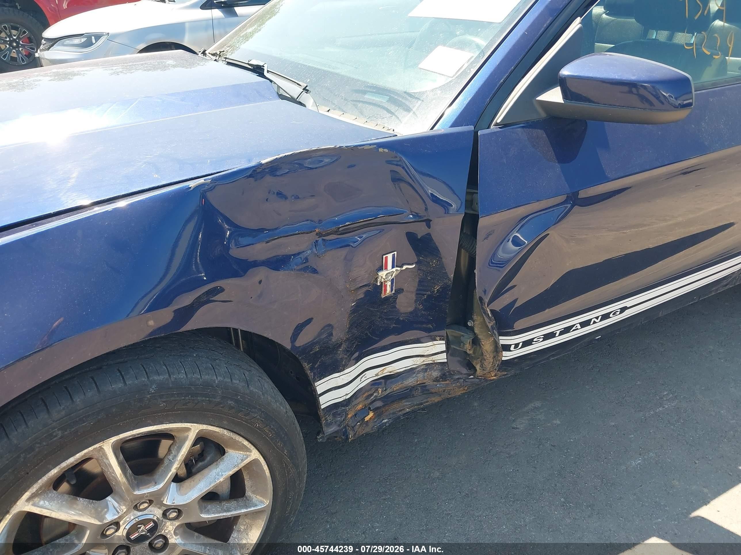 2011 Ford Mustang V6 Premium Blue vin: 1ZVBP8AM1B5155874