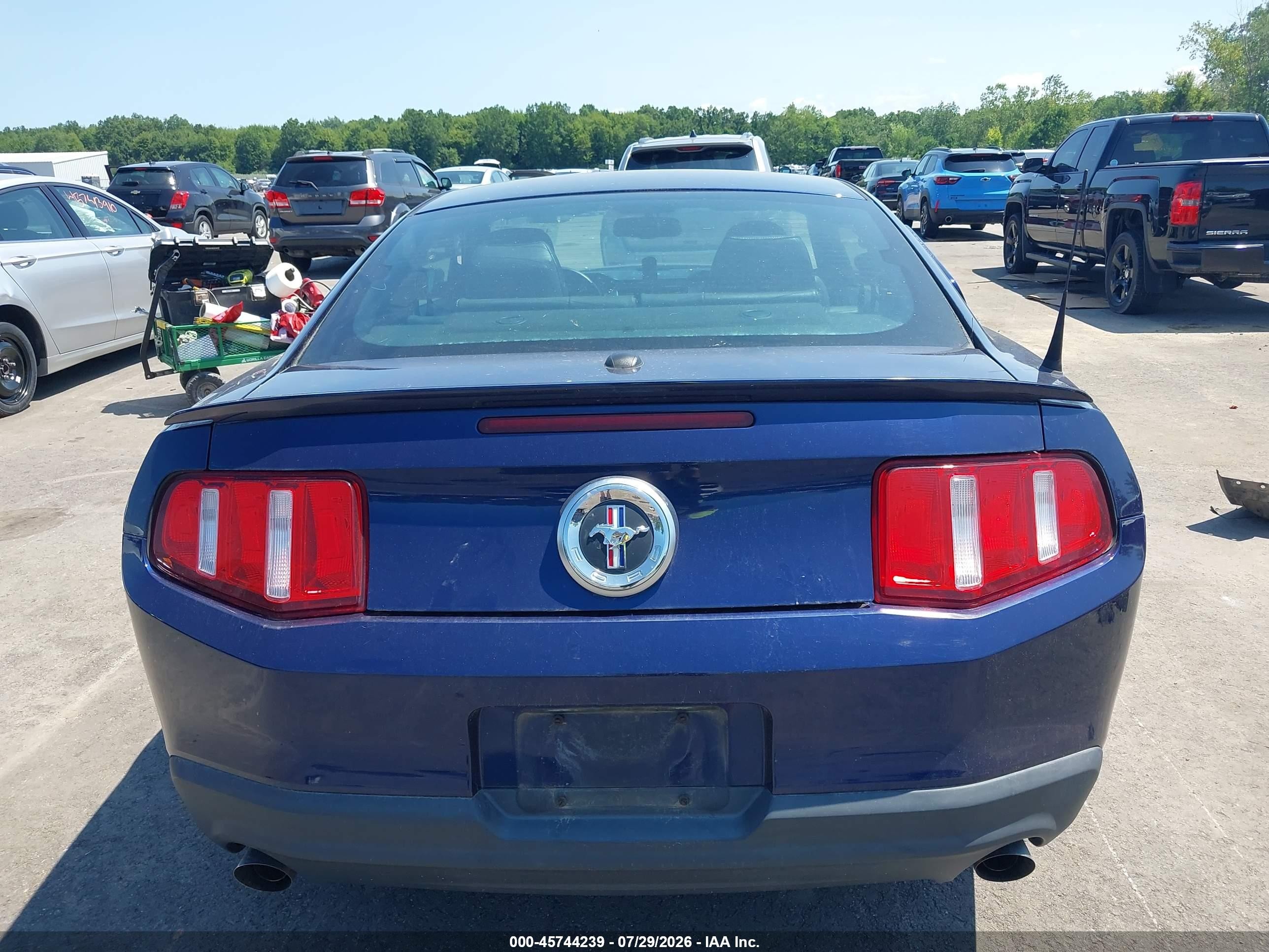 2011 Ford Mustang V6 Premium Blue vin: 1ZVBP8AM1B5155874
