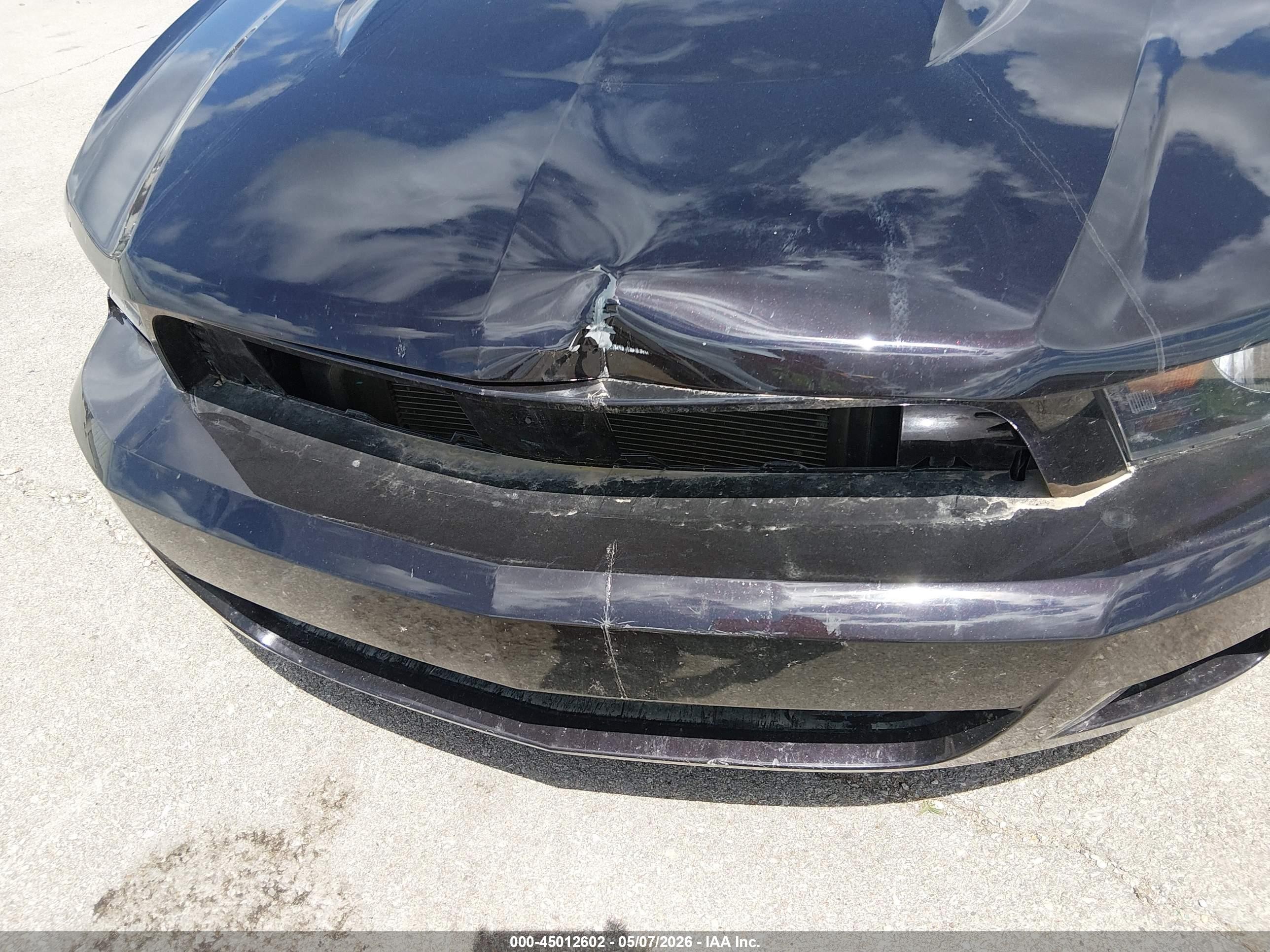 2012 Ford Mustang V6 Premium Black vin: 1ZVBP8AM1C5207232