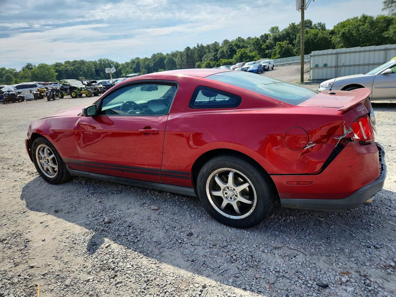 2012 Ford Mustang Base Red vin: 1ZVBP8AM1C5207716