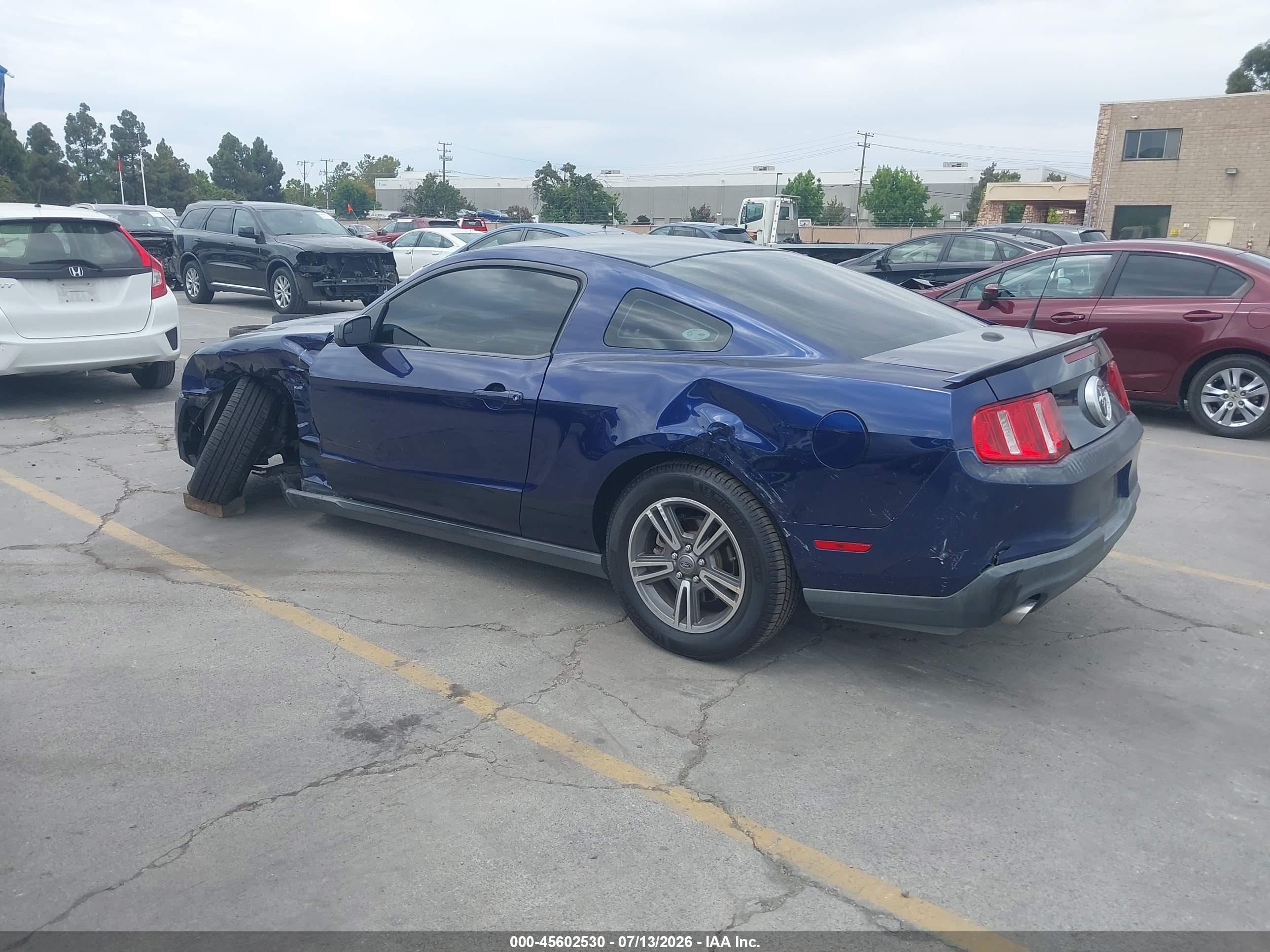 2012 Ford Mustang V6 Premium Blue vin: 1ZVBP8AM1C5210339