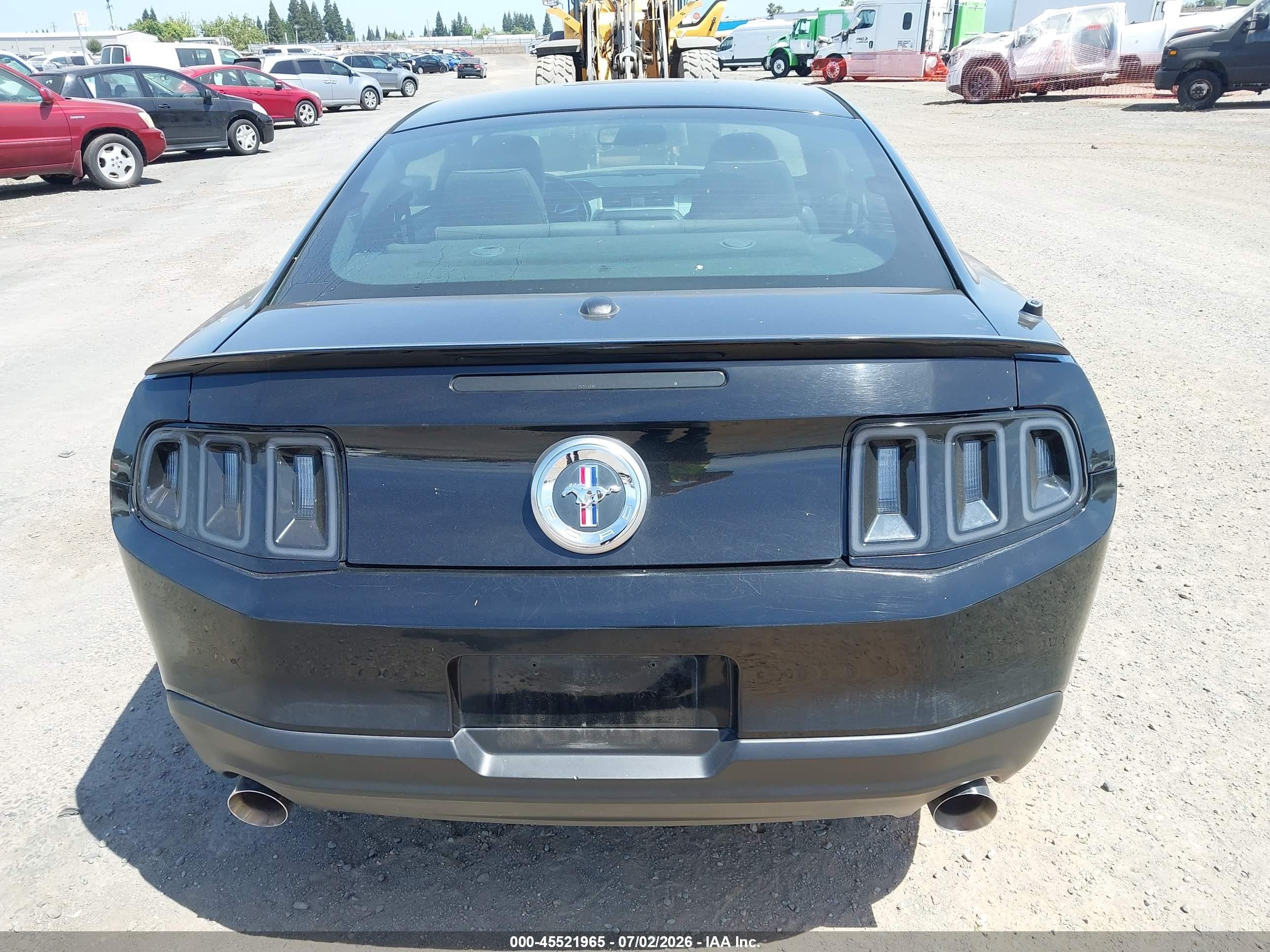 2012 Ford Mustang V6 Premium Black vin: 1ZVBP8AM1C5224466