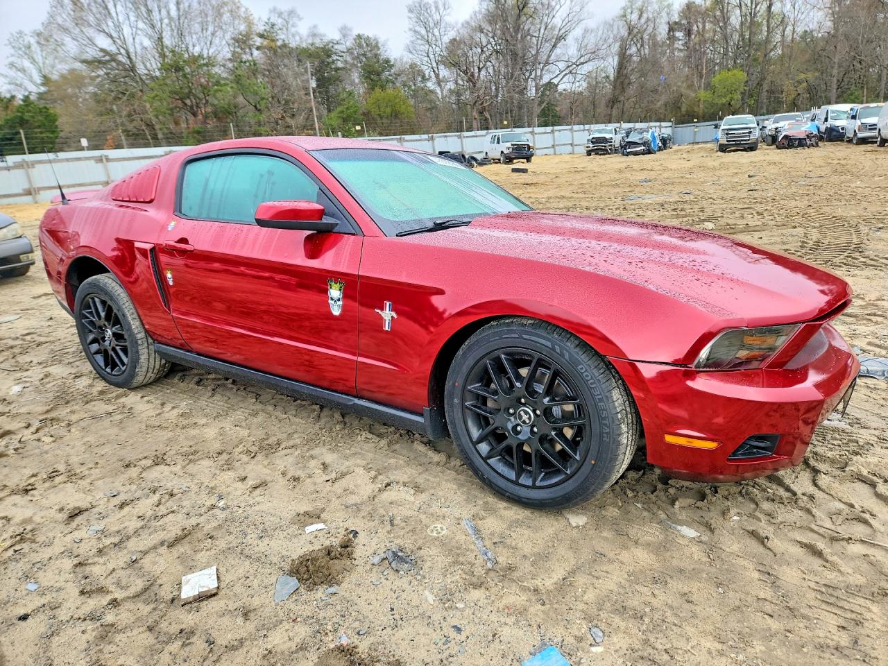 2012 Ford Mustang Red vin: 1ZVBP8AM1C5225679