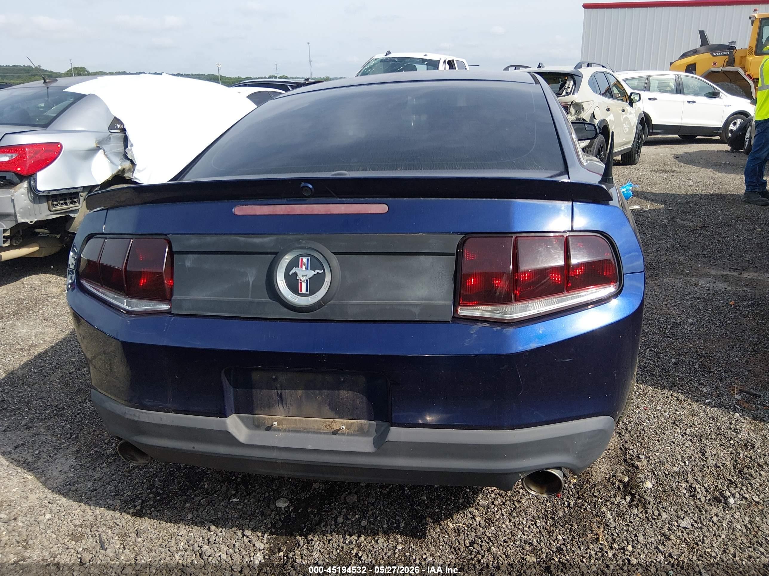 2012 Ford Mustang V6 Premium Blue vin: 1ZVBP8AM1C5257807