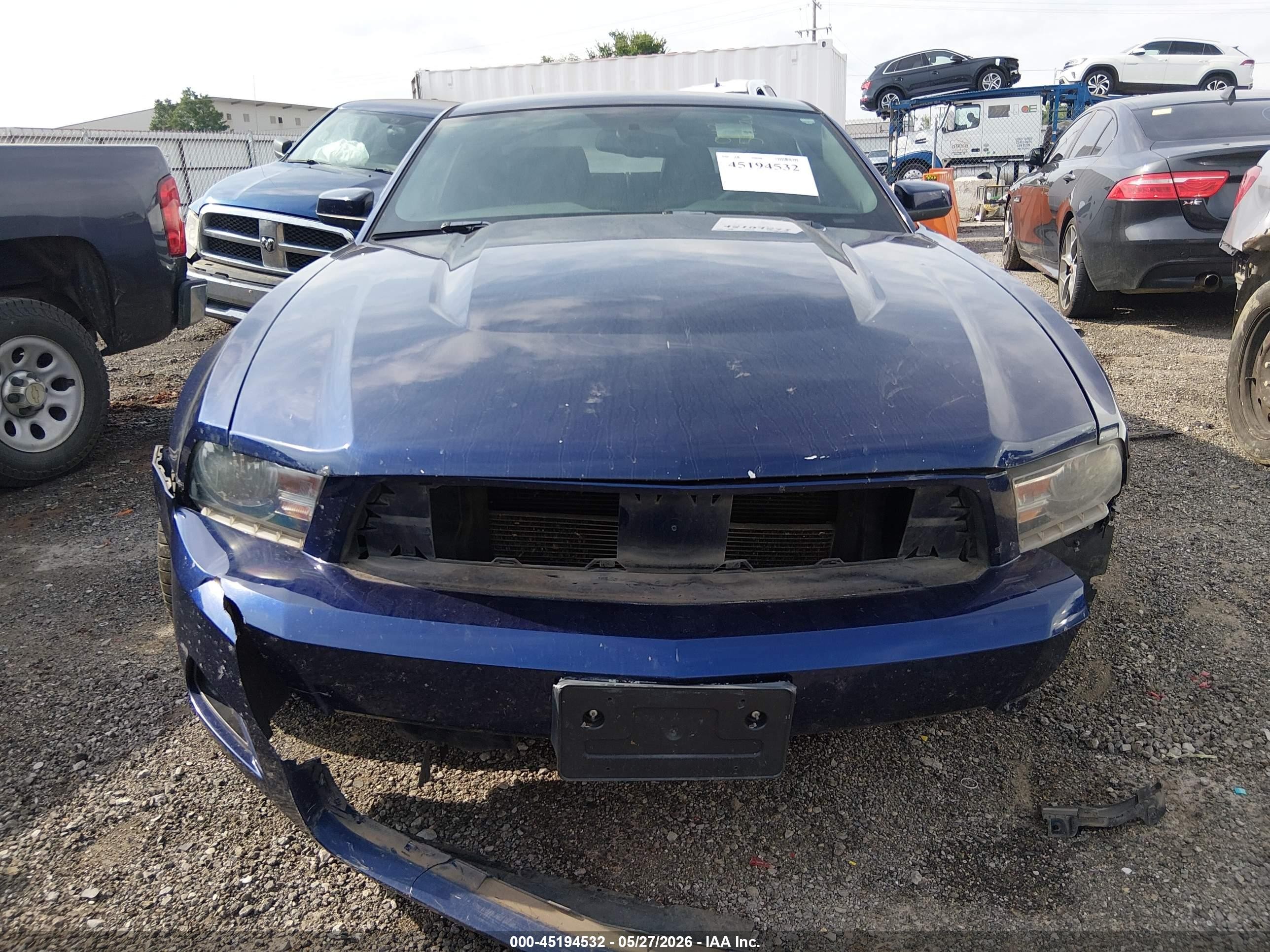 2012 Ford Mustang V6 Premium Blue vin: 1ZVBP8AM1C5257807