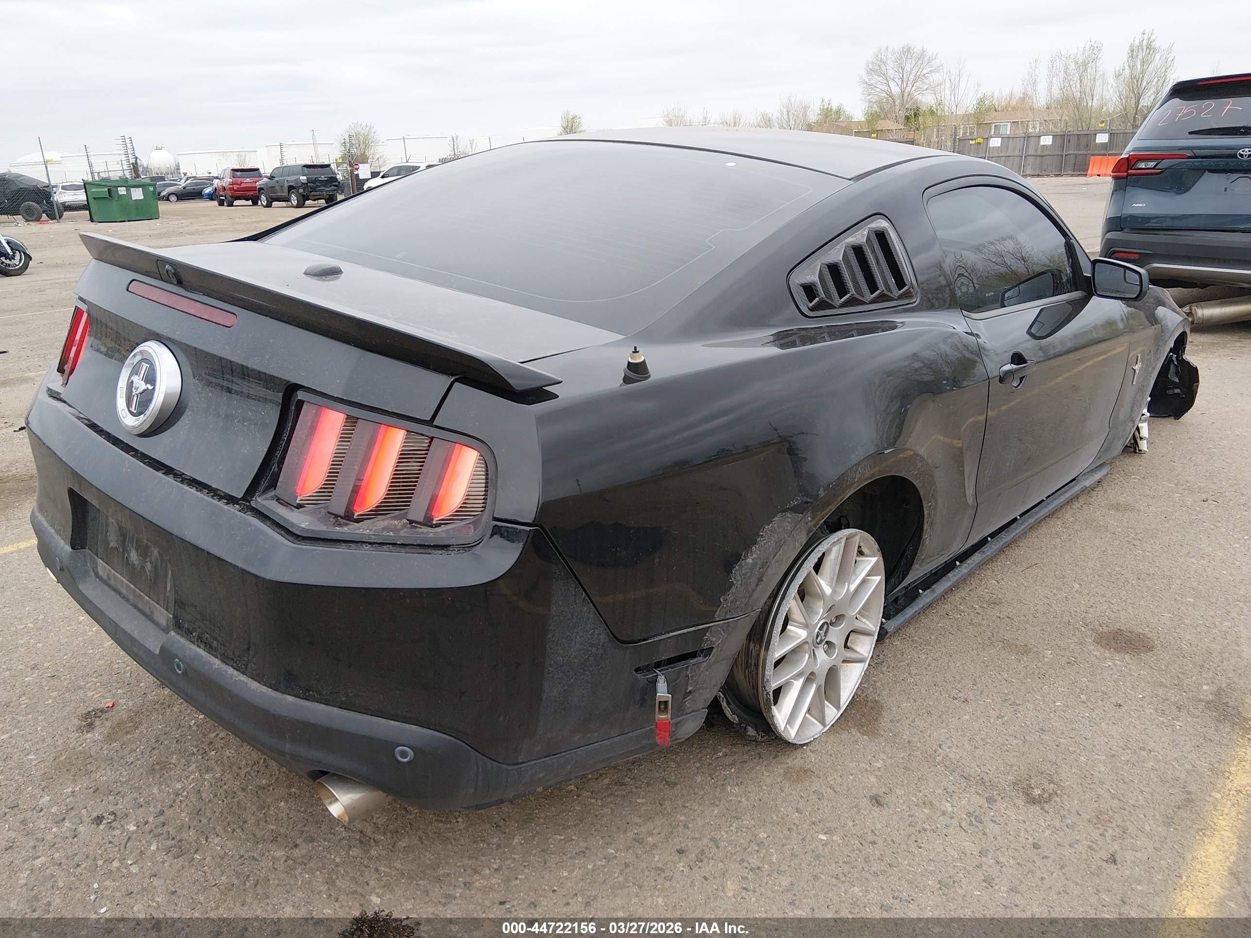 2012 Ford Mustang V6 Premium Black vin: 1ZVBP8AM1C5259248