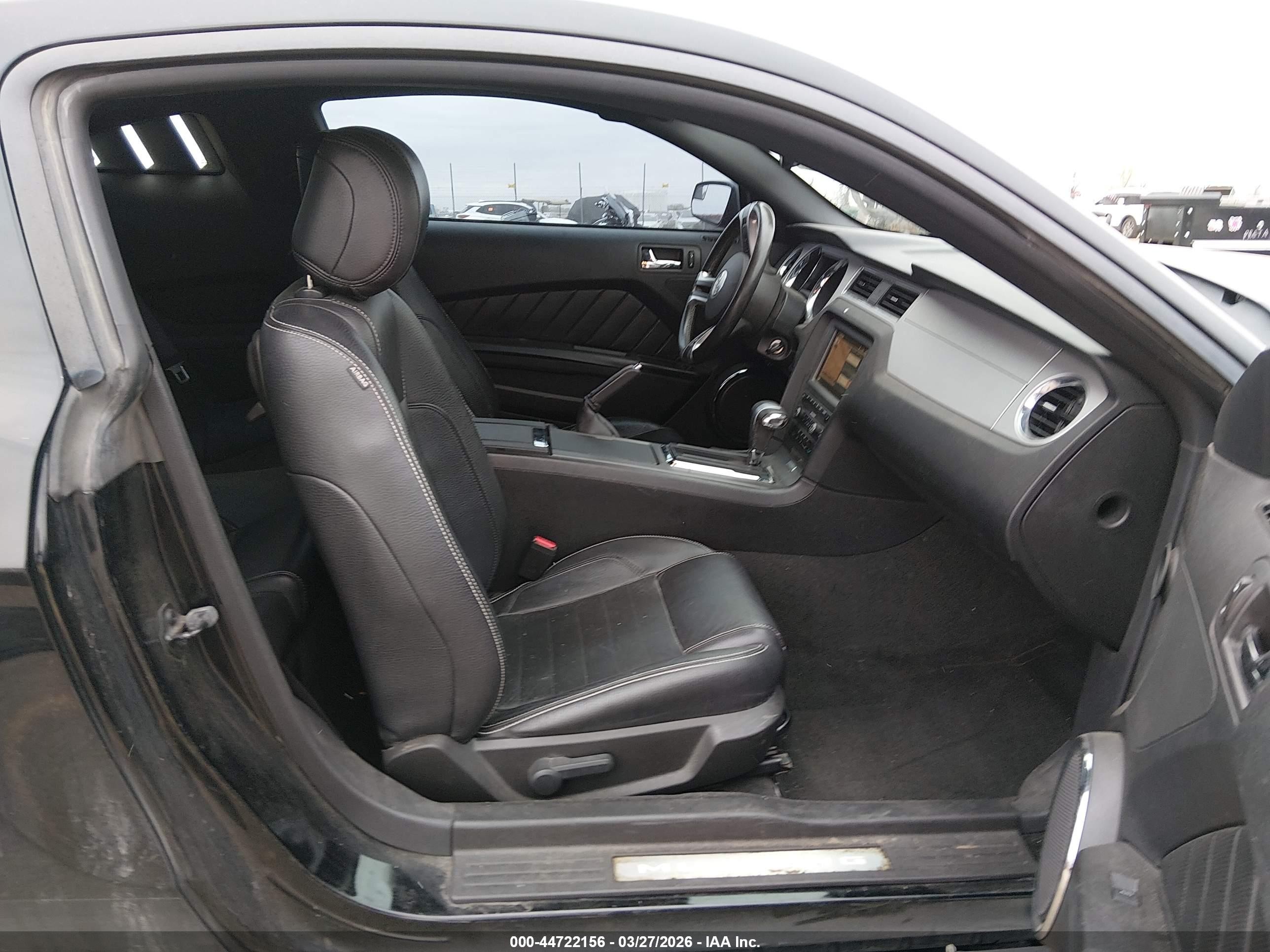 2012 Ford Mustang V6 Premium Black vin: 1ZVBP8AM1C5259248