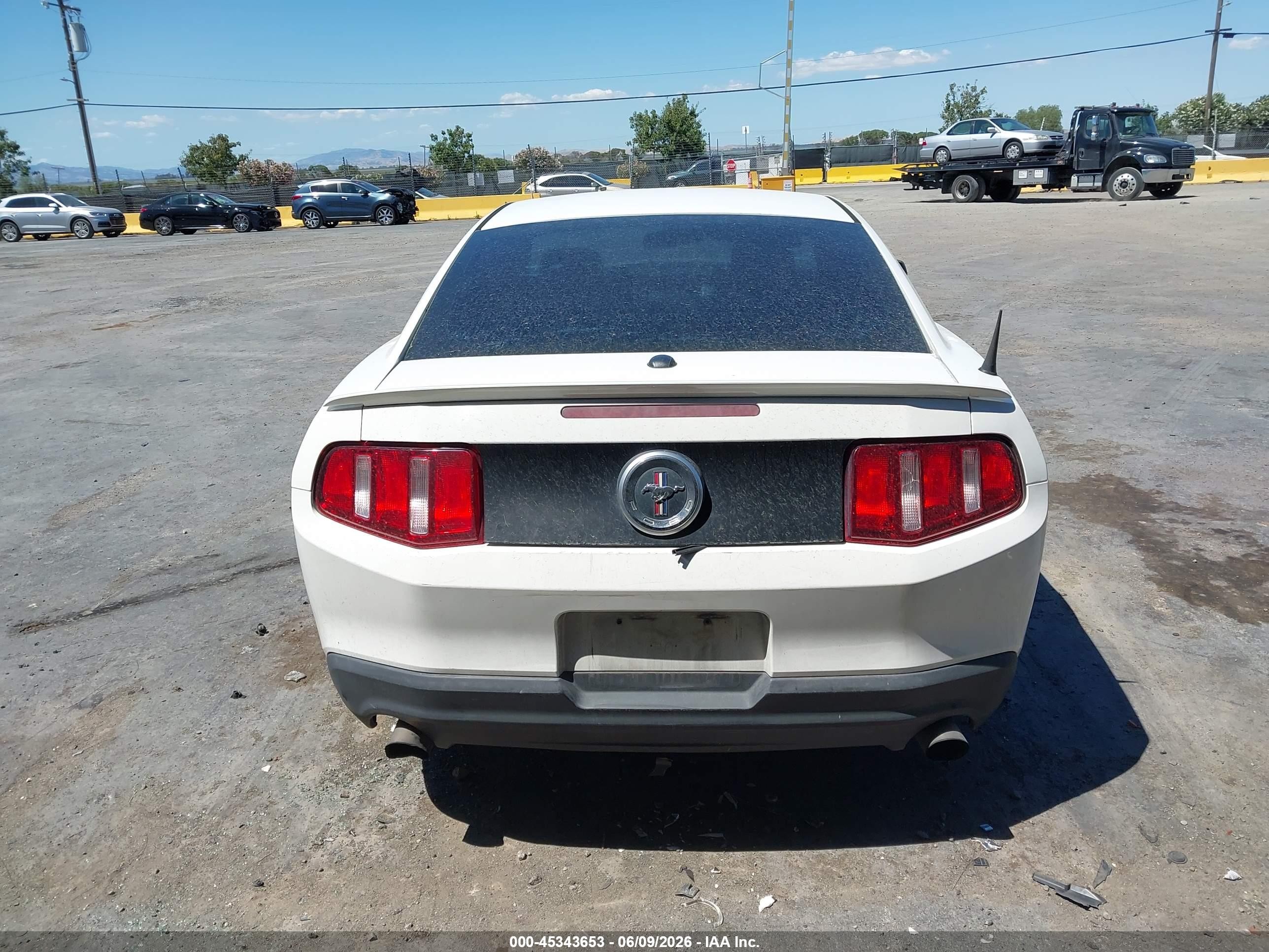 2012 Ford Mustang V6 Premium Белый vin: 1ZVBP8AM1C5268130