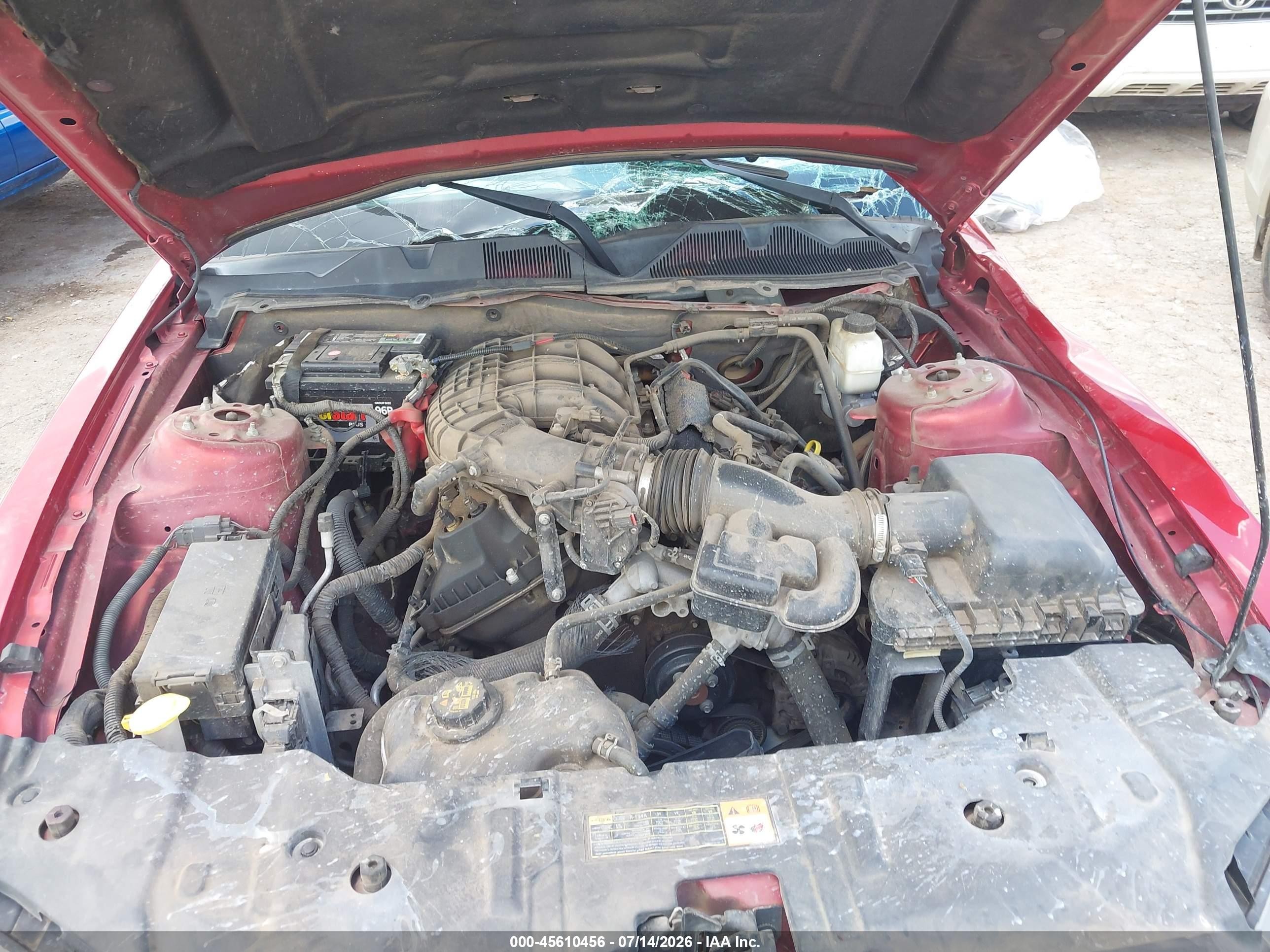 2013 Ford Mustang V6 Premium Red vin: 1ZVBP8AM1D5204316