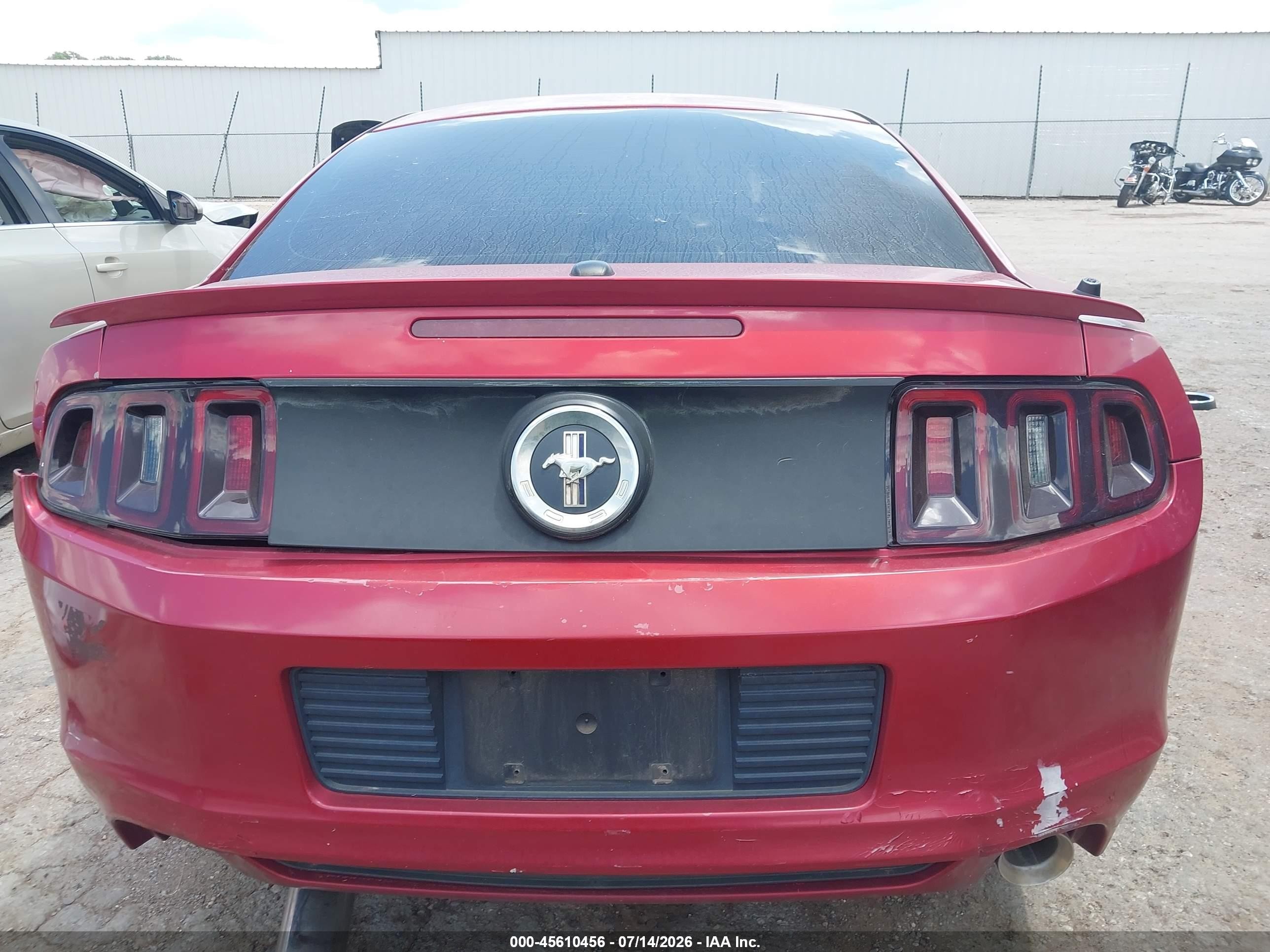 2013 Ford Mustang V6 Premium Red vin: 1ZVBP8AM1D5204316