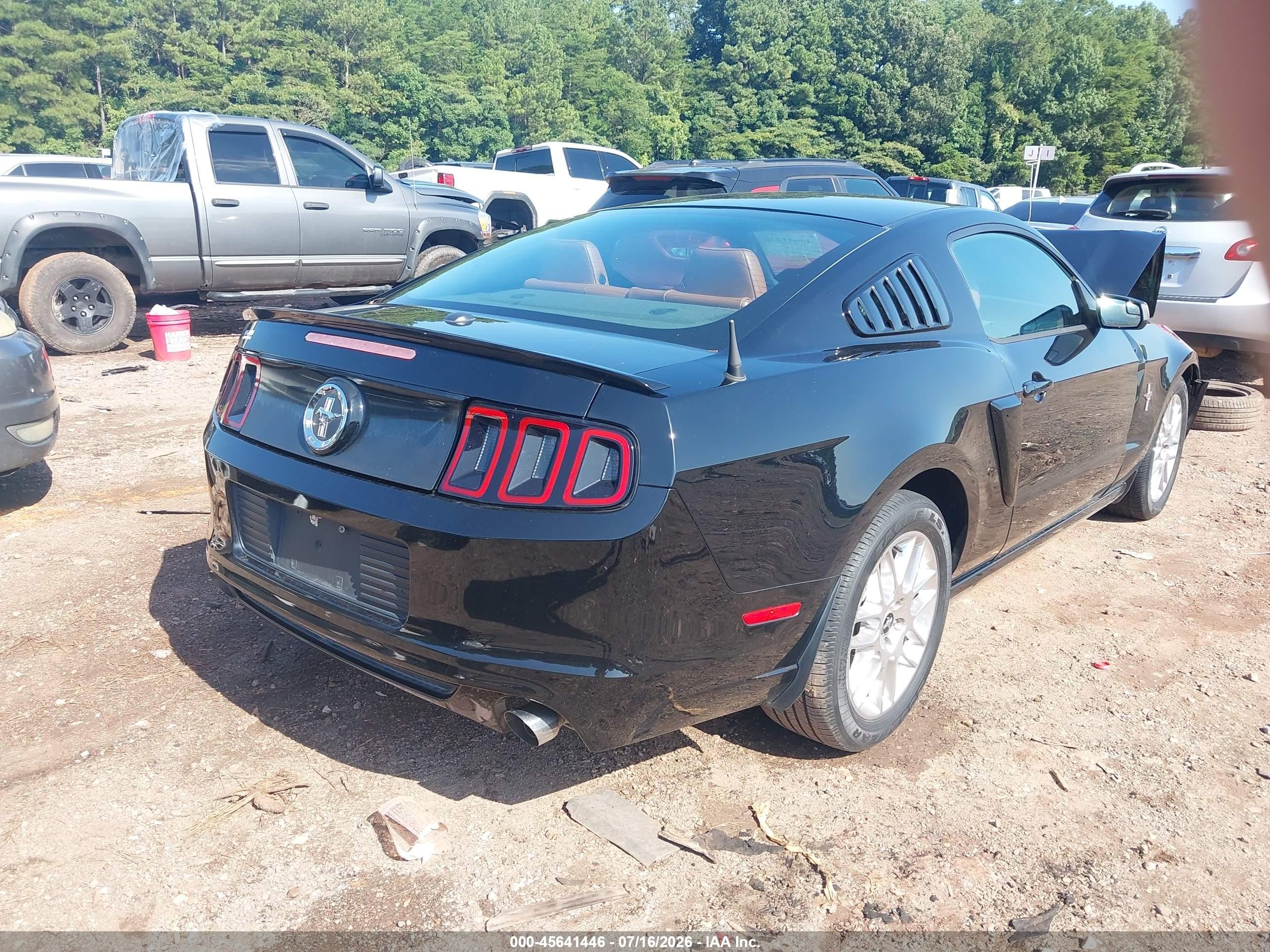 2013 Ford Mustang V6 Premium Black vin: 1ZVBP8AM1D5250552