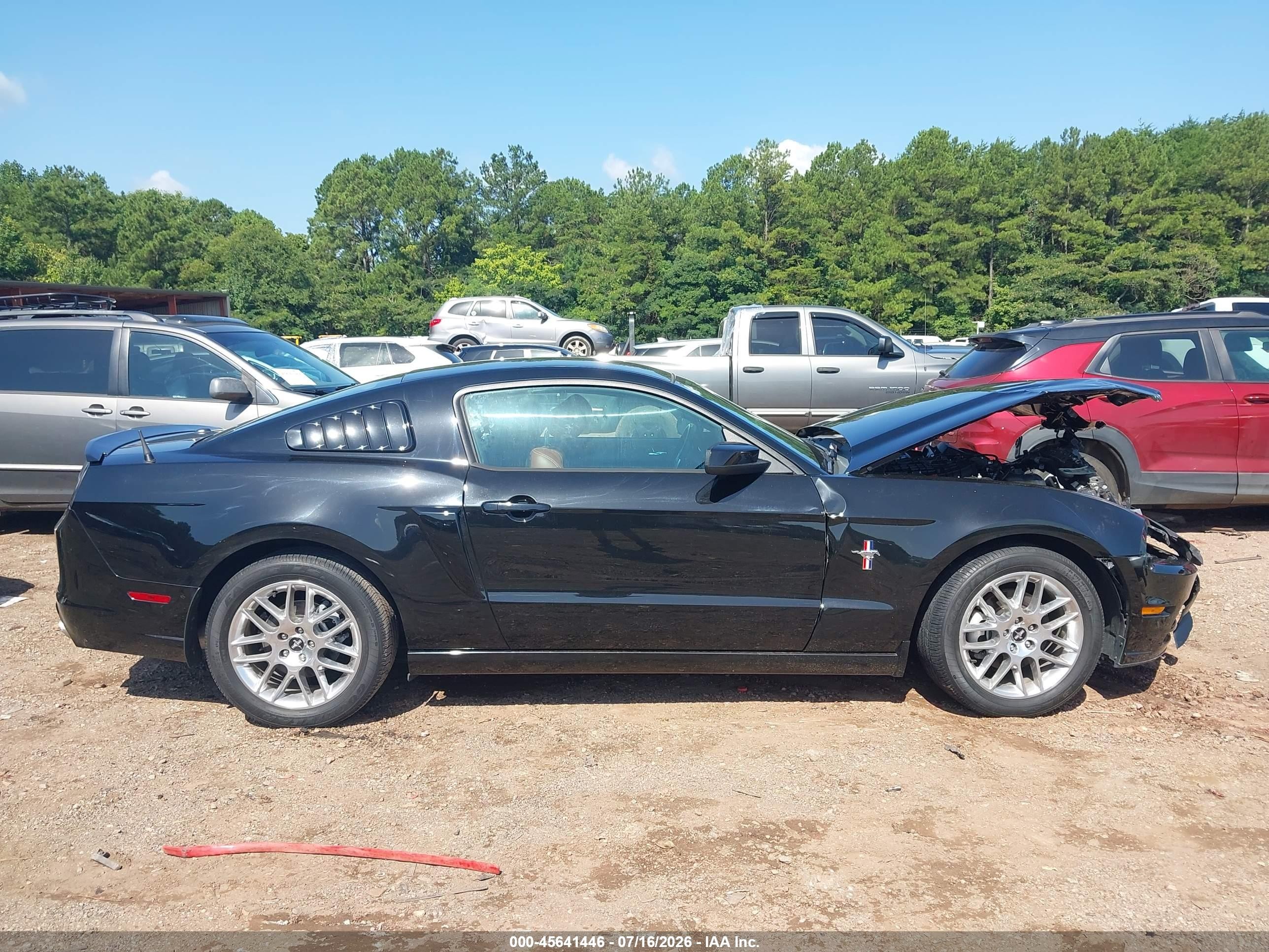 2013 Ford Mustang V6 Premium Black vin: 1ZVBP8AM1D5250552