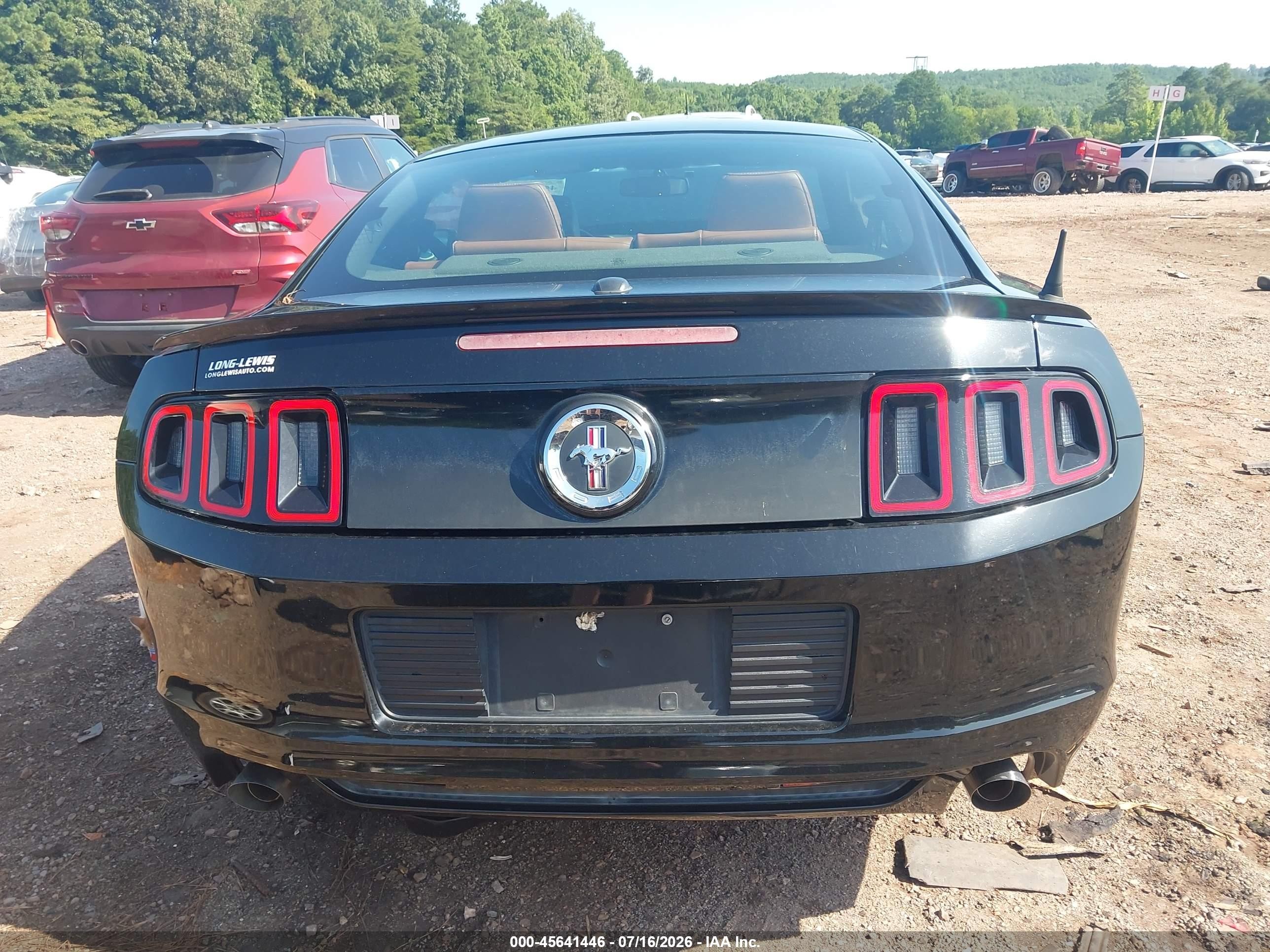 2013 Ford Mustang V6 Premium Black vin: 1ZVBP8AM1D5250552