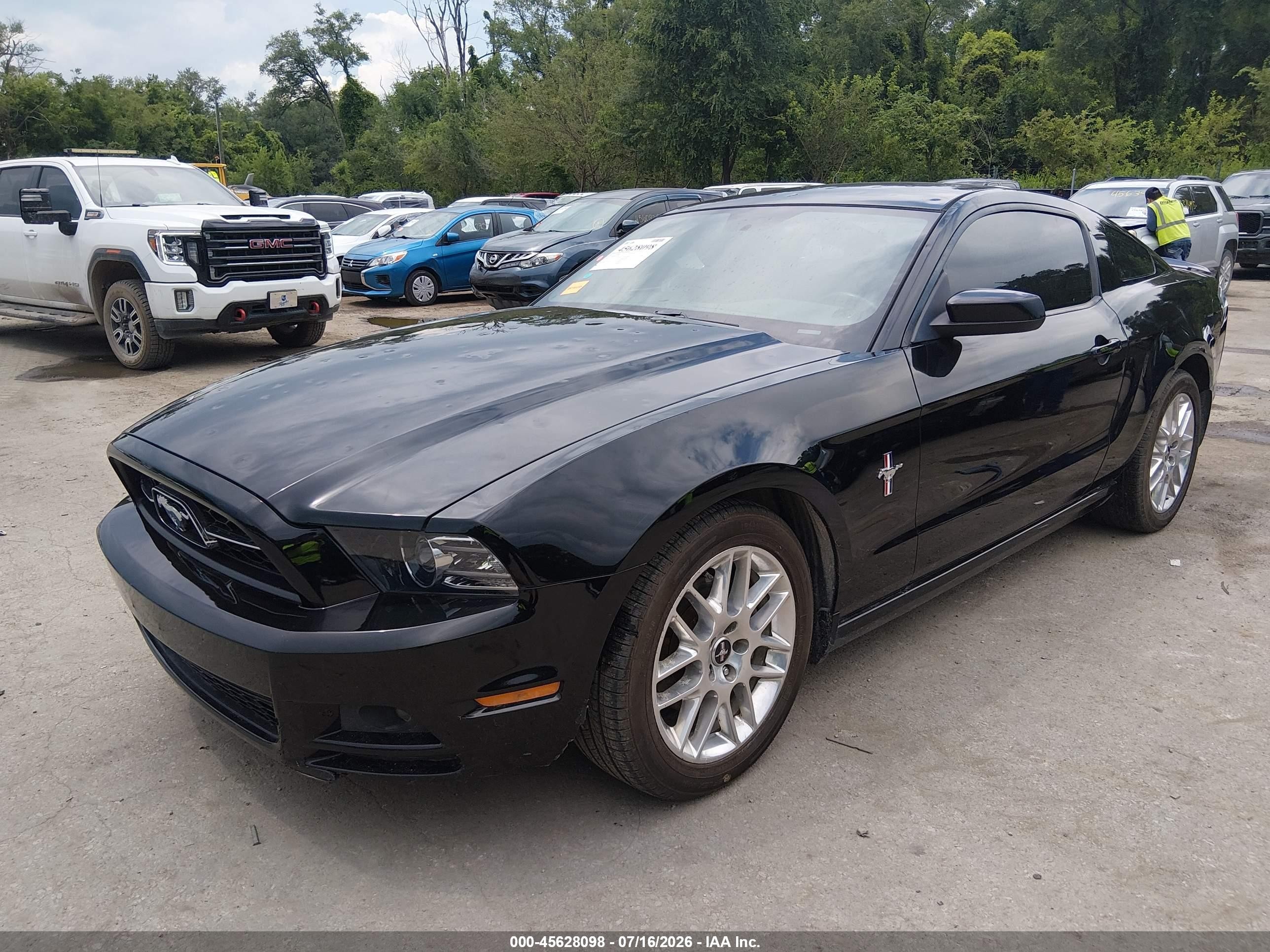 2013 Ford Mustang V6/v6 Premium Black vin: 1ZVBP8AM1D5257453