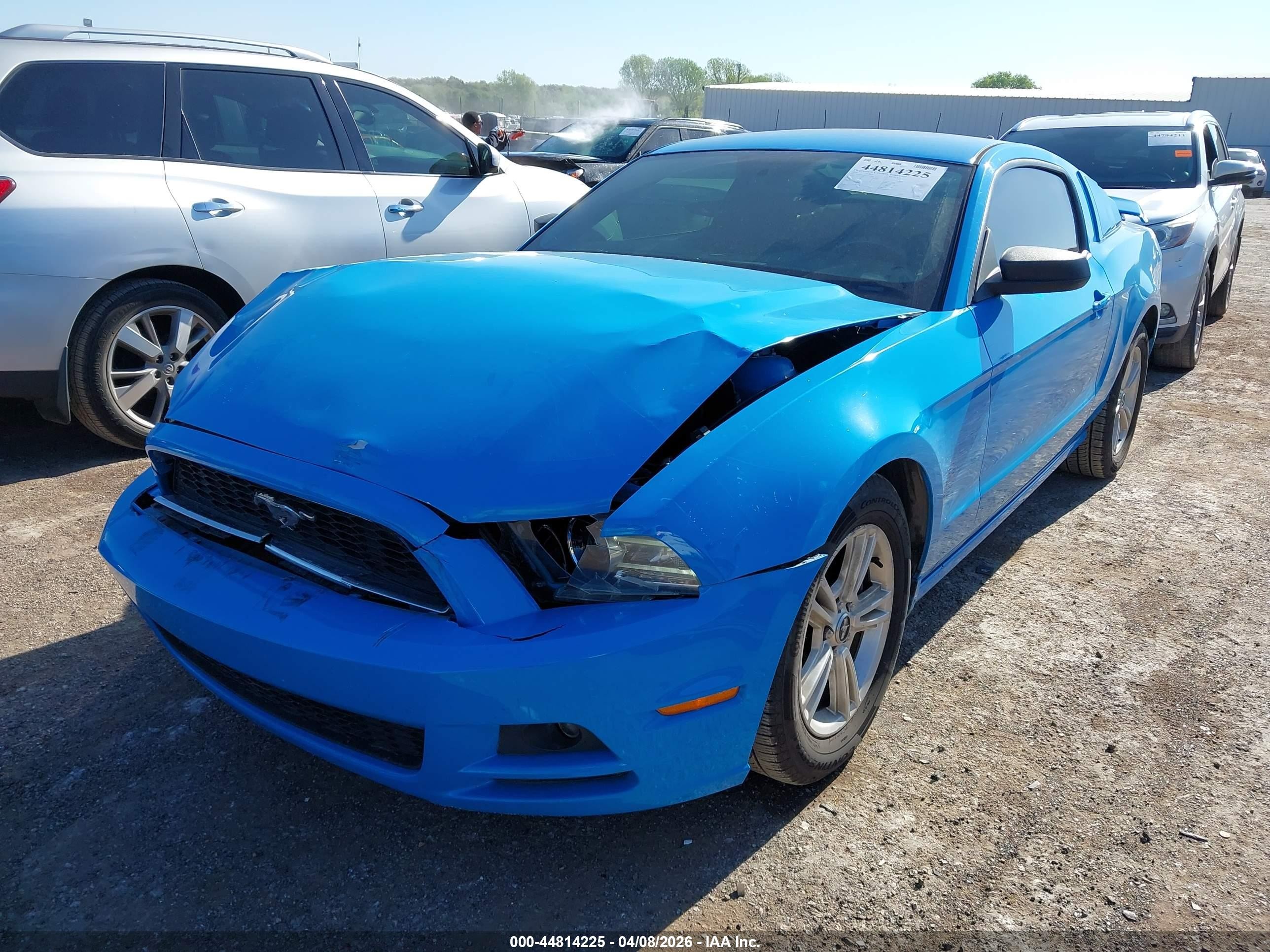2014 Ford Mustang V6 Blue vin: 1ZVBP8AM1E5203863