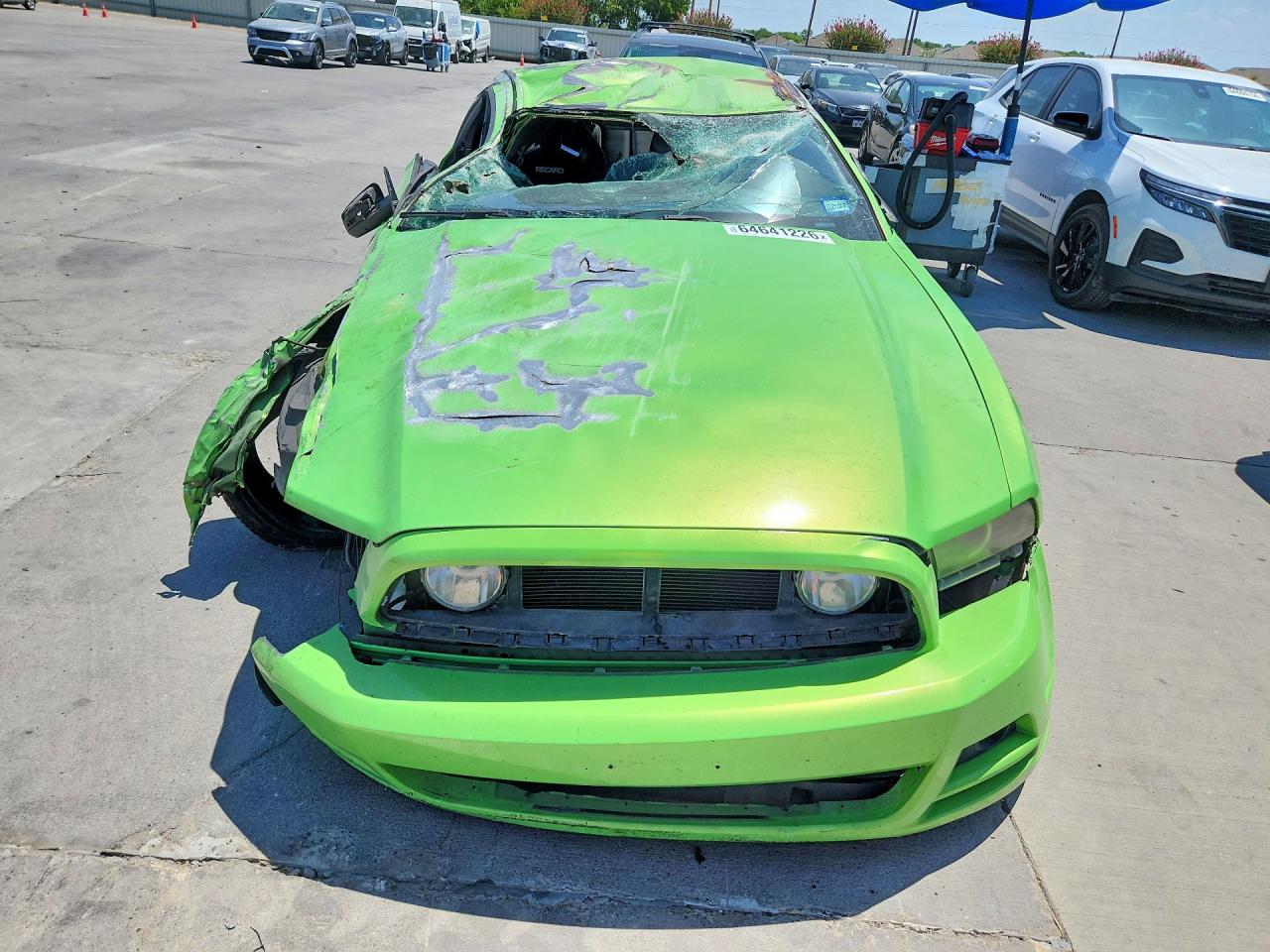 2014 Ford Mustang Green vin: 1ZVBP8AM1E5237544
