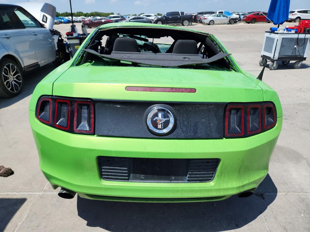 2014 Ford Mustang Green vin: 1ZVBP8AM1E5237544