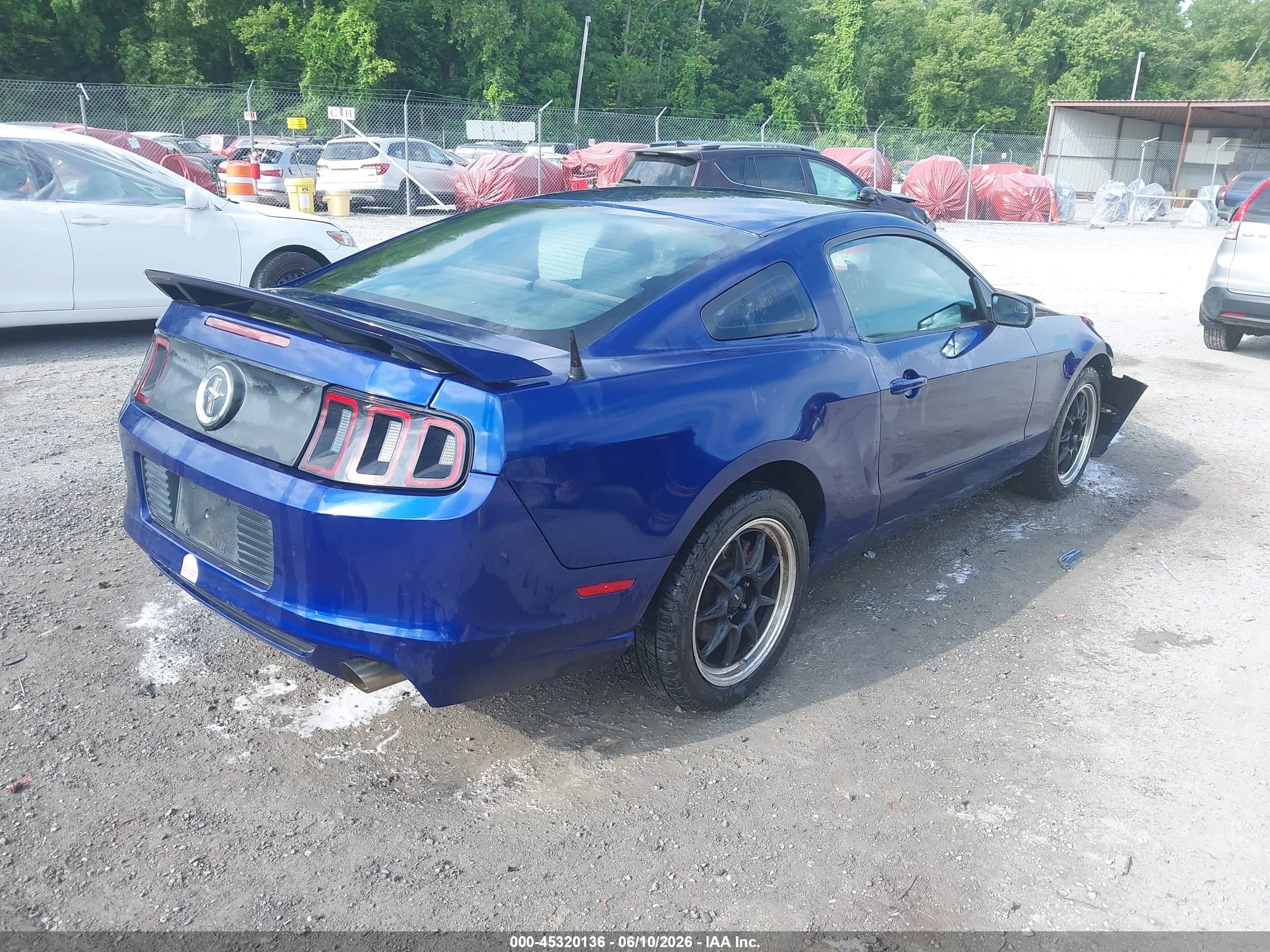 2014 Ford Mustang V6 Blue vin: 1ZVBP8AM1E5244607