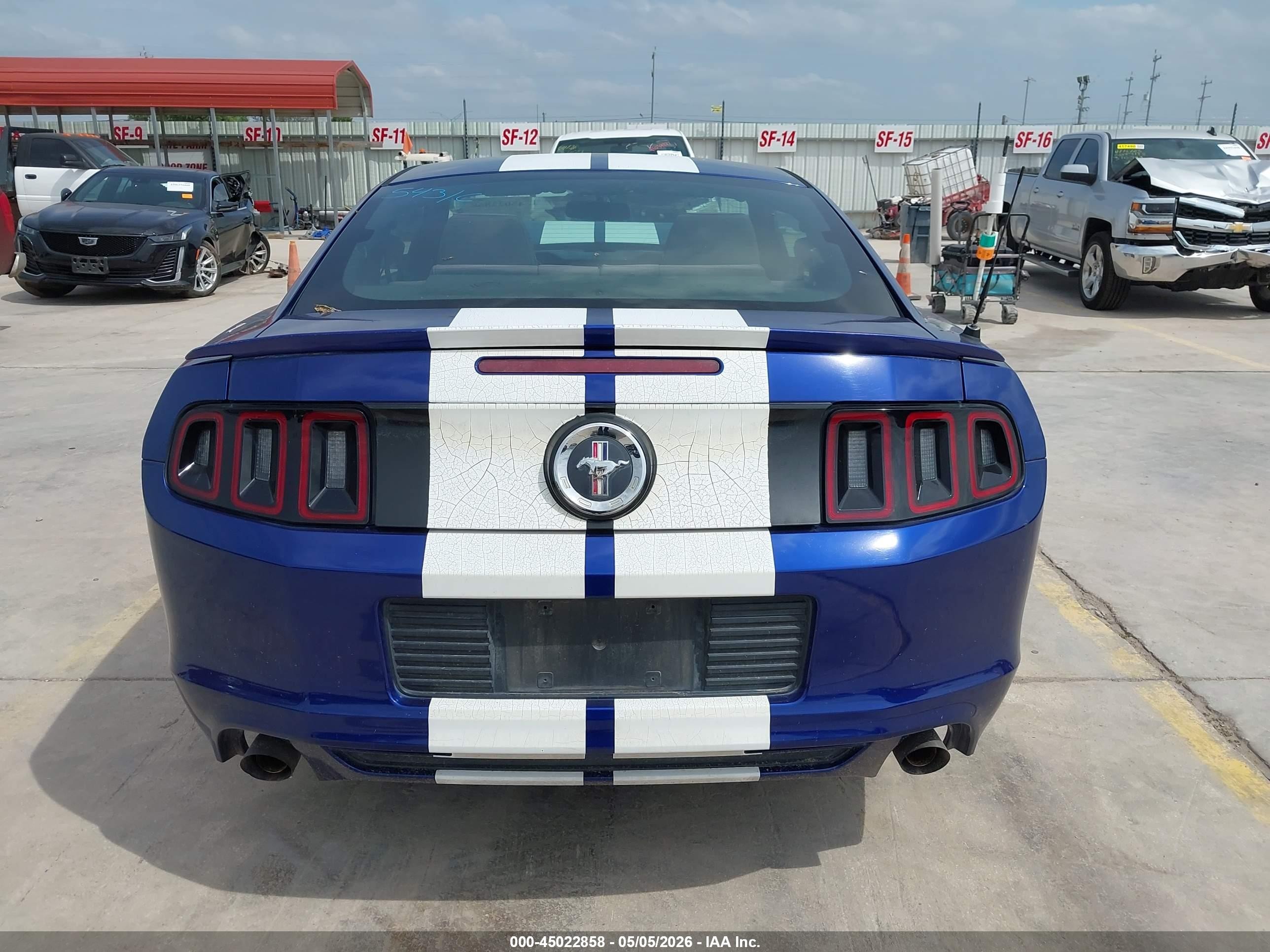 2014 Ford Mustang V6 Blue vin: 1ZVBP8AM1E5250584