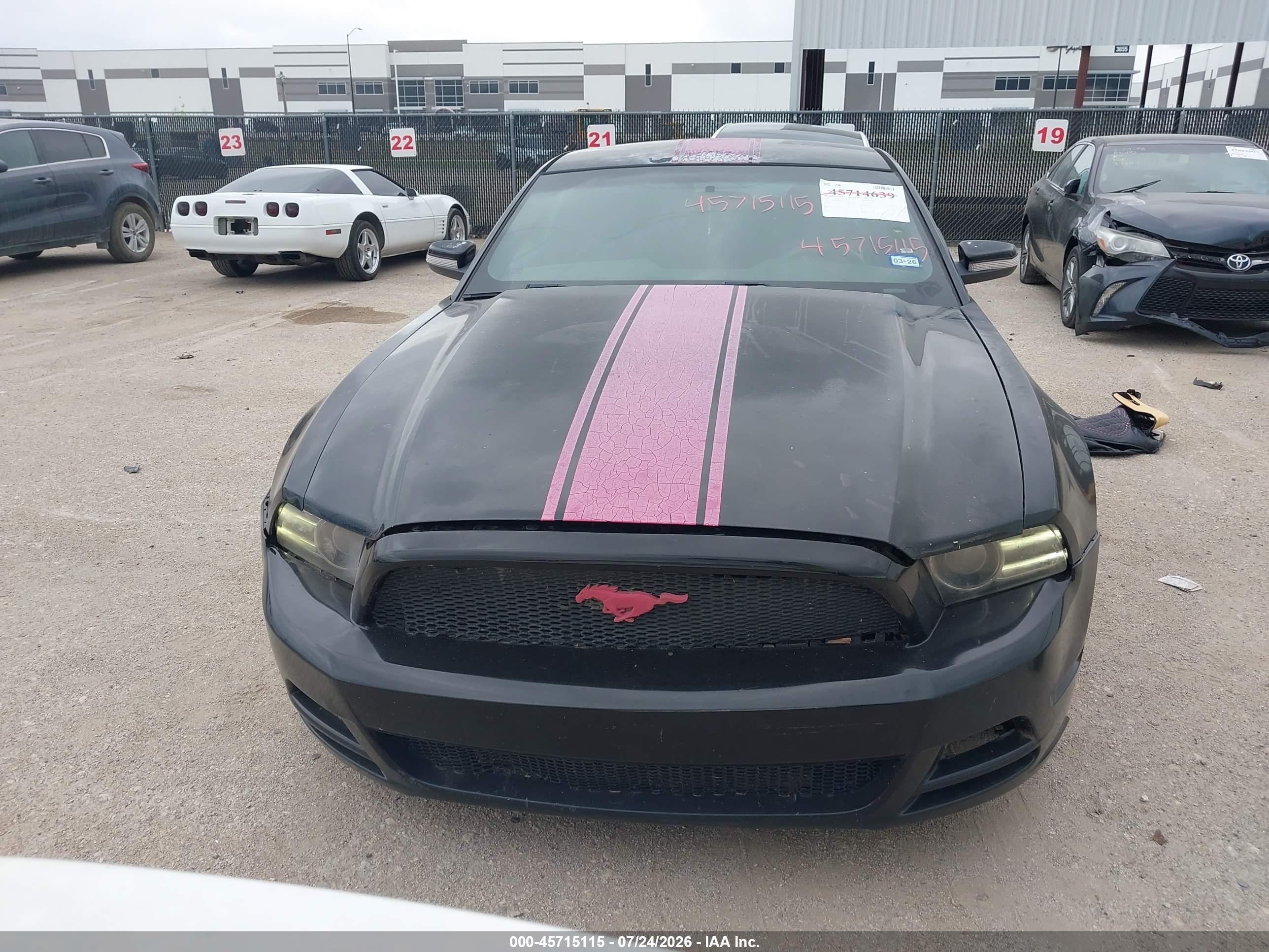 2014 Ford Mustang V6 Black vin: 1ZVBP8AM1E5261424