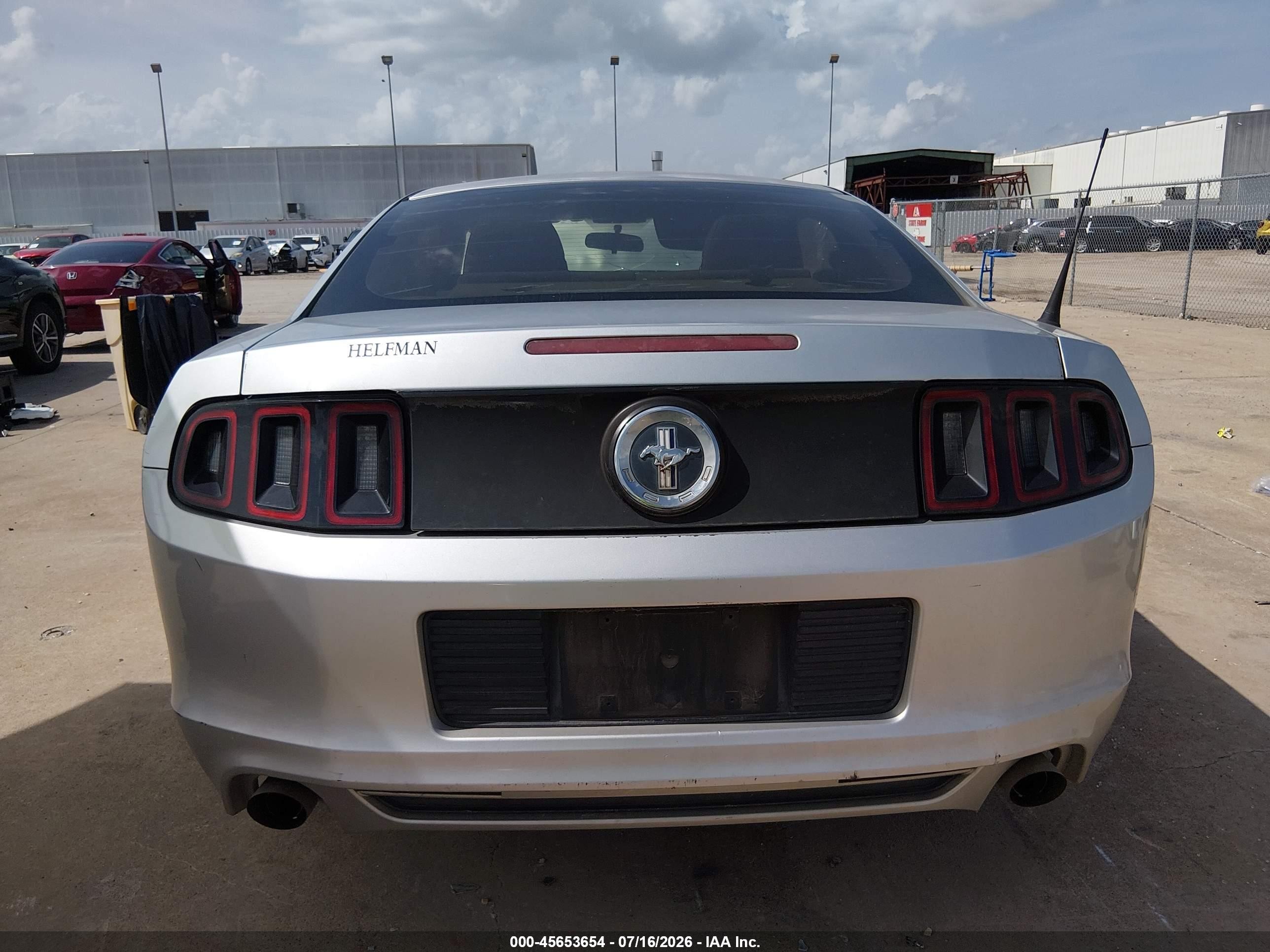 2014 Ford Mustang V6 Silver vin: 1ZVBP8AM1E5277848