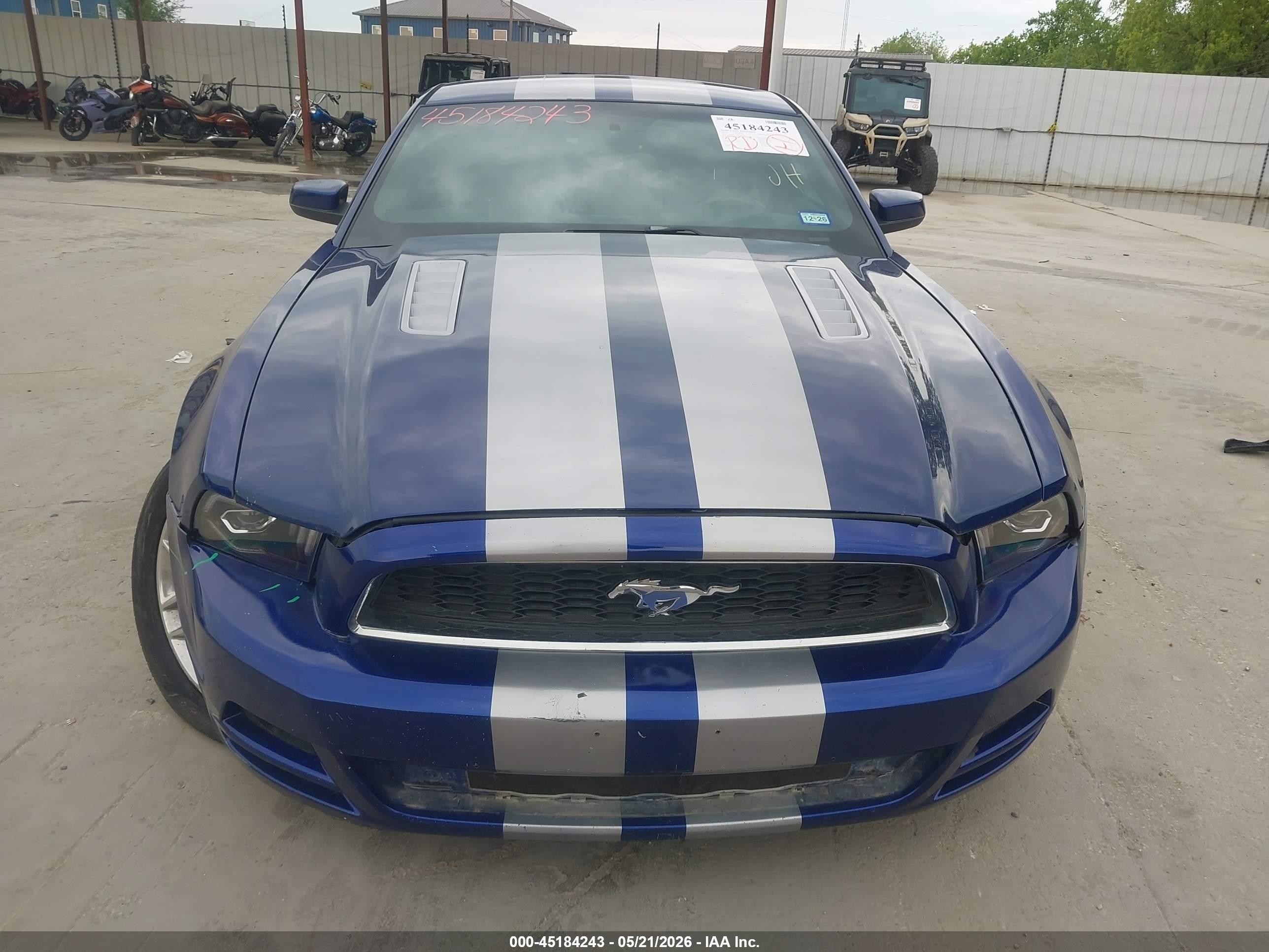 2014 Ford Mustang V6 Premium Blue vin: 1ZVBP8AM1E5306121