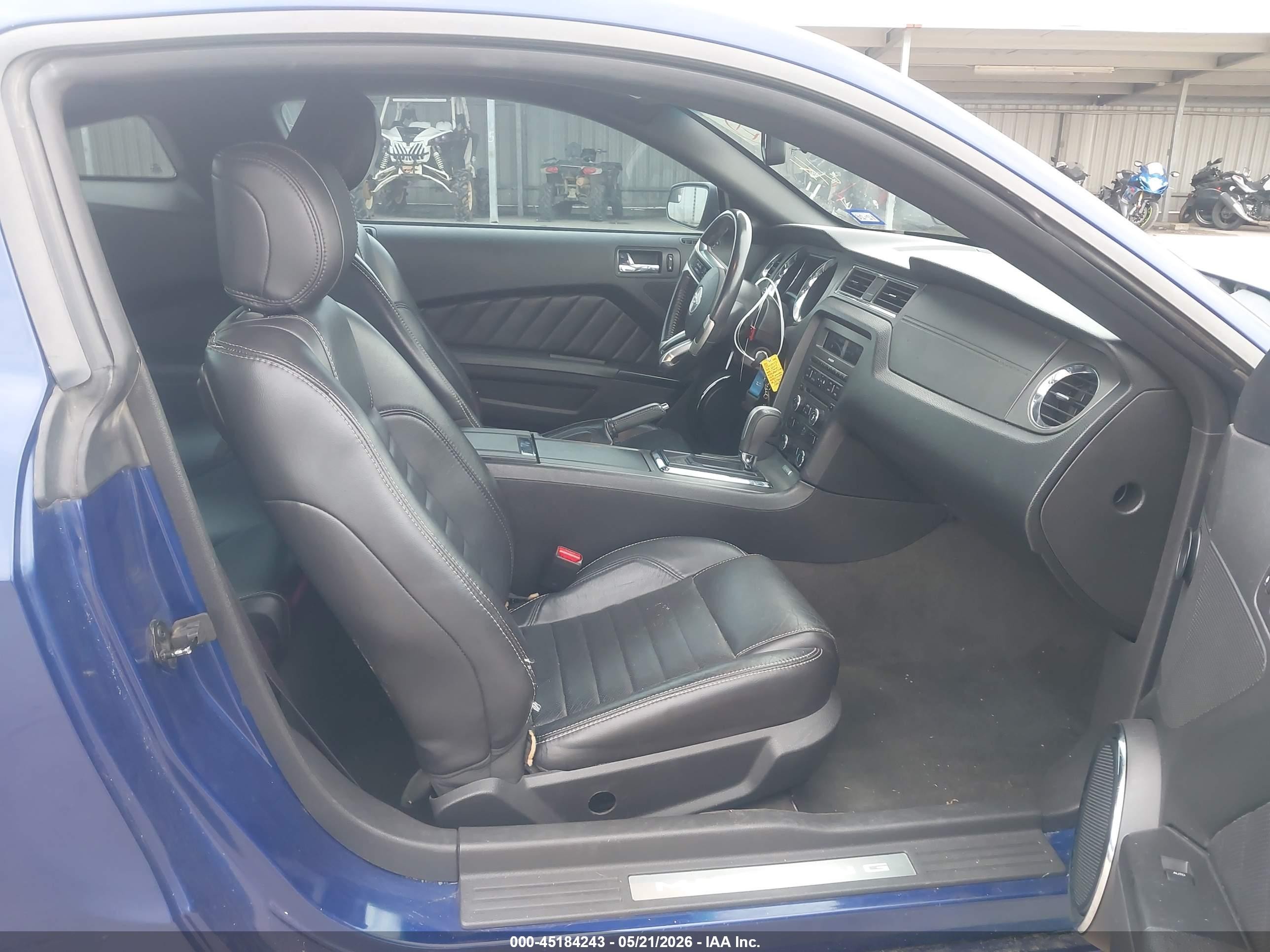 2014 Ford Mustang V6 Premium Blue vin: 1ZVBP8AM1E5306121