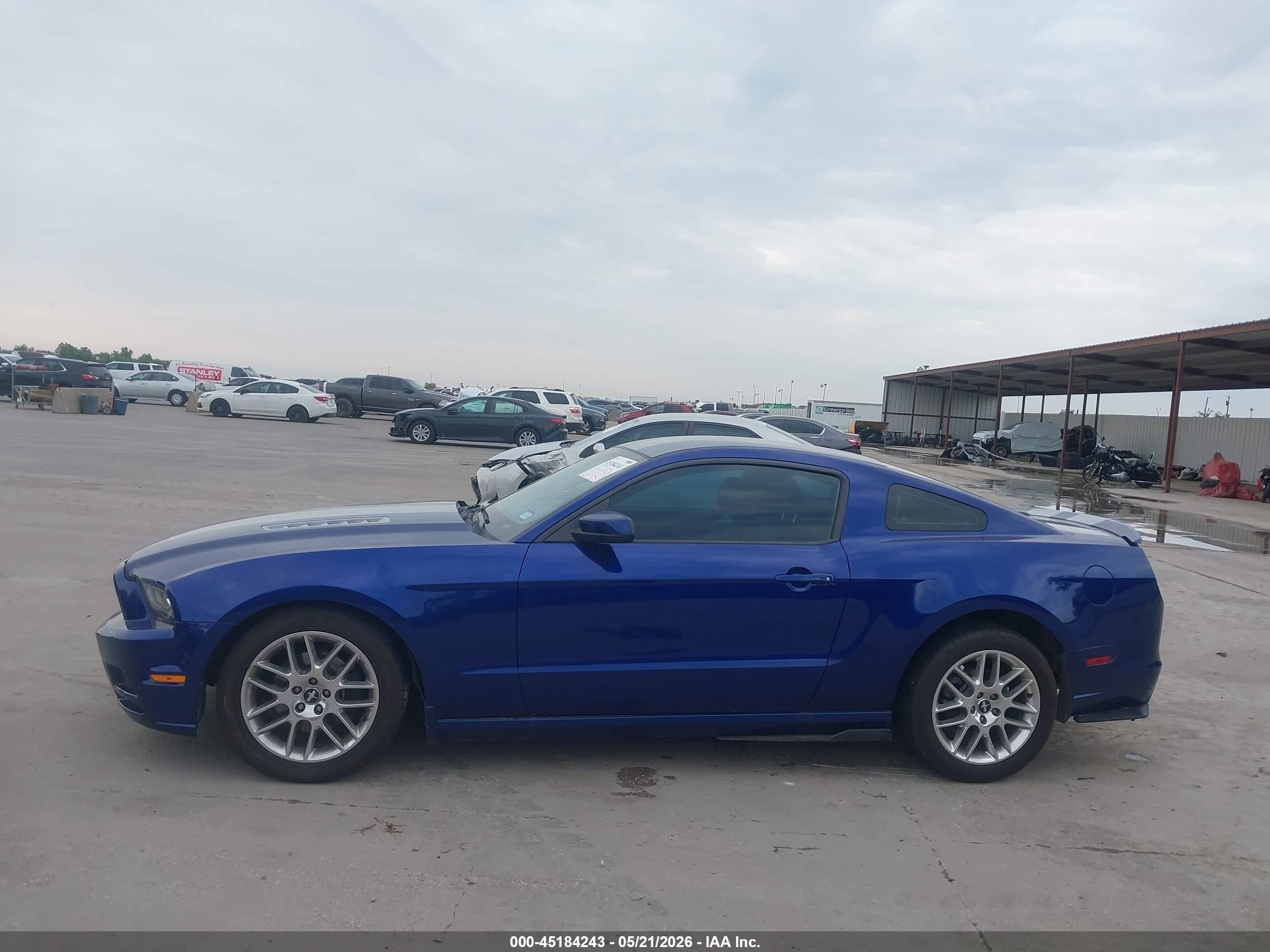 2014 Ford Mustang V6 Premium Blue vin: 1ZVBP8AM1E5306121