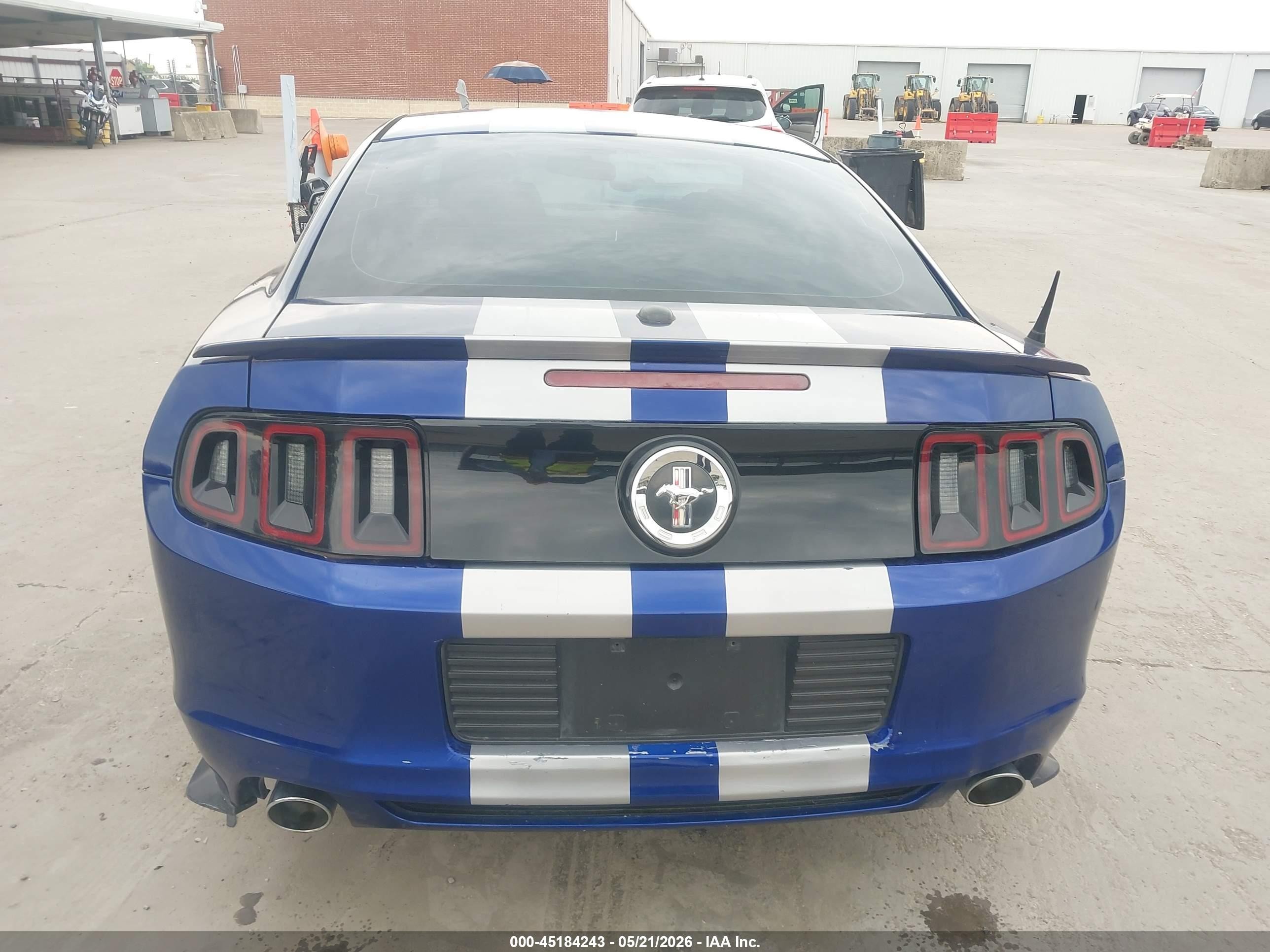 2014 Ford Mustang V6 Premium Blue vin: 1ZVBP8AM1E5306121