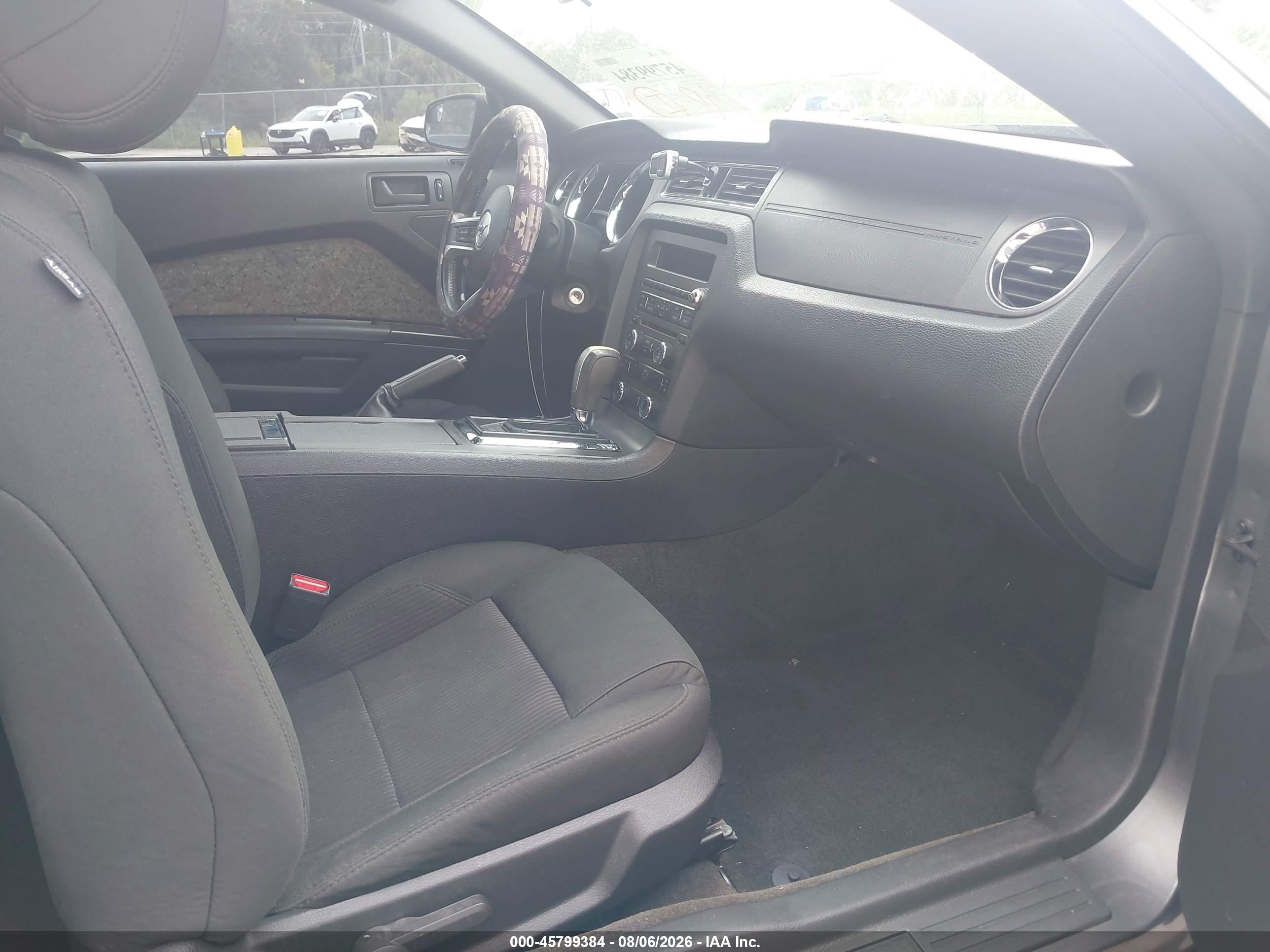 2014 Ford Mustang V6 Gray vin: 1ZVBP8AM1E5313053
