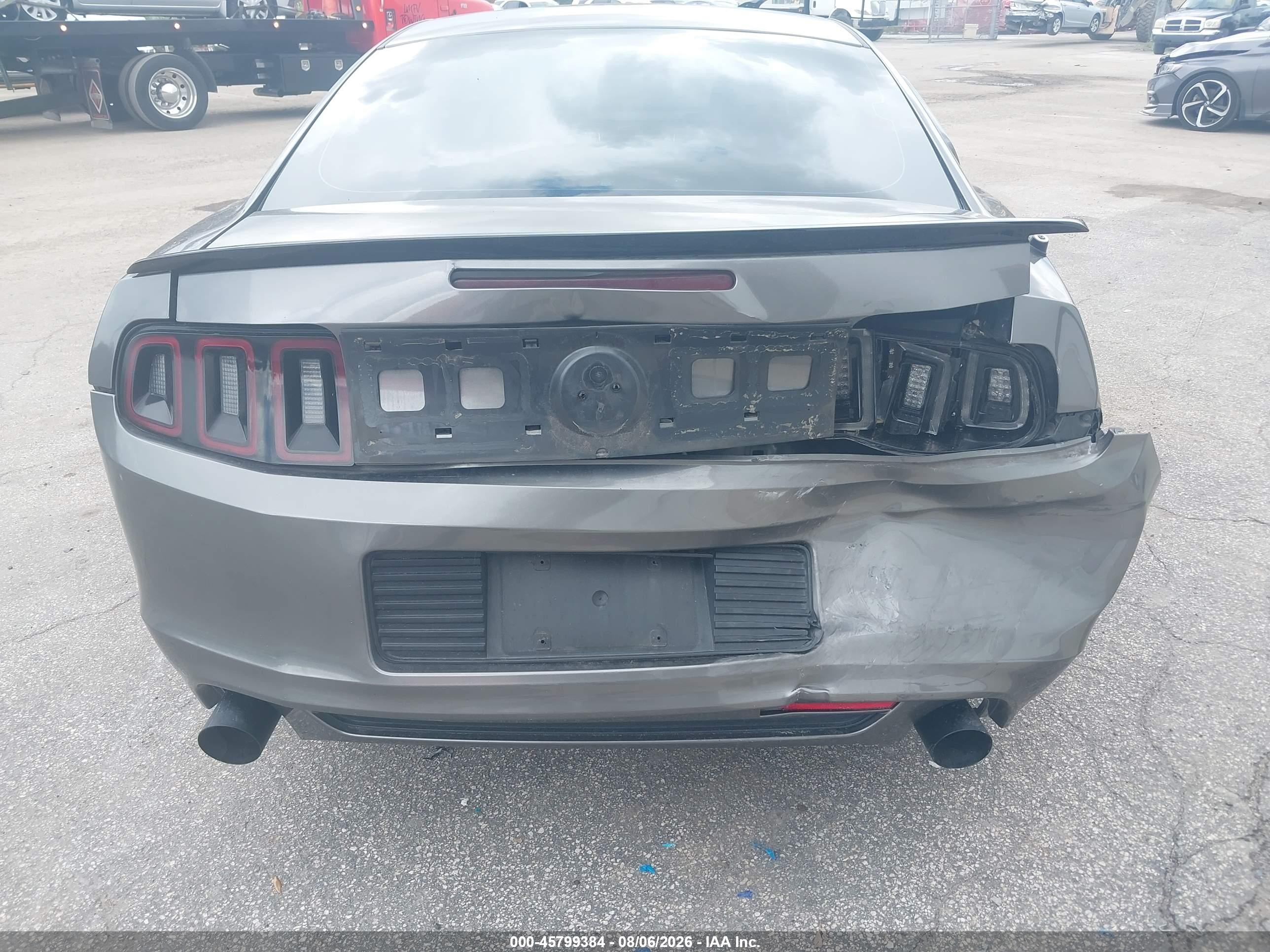 2014 Ford Mustang V6 Gray vin: 1ZVBP8AM1E5313053