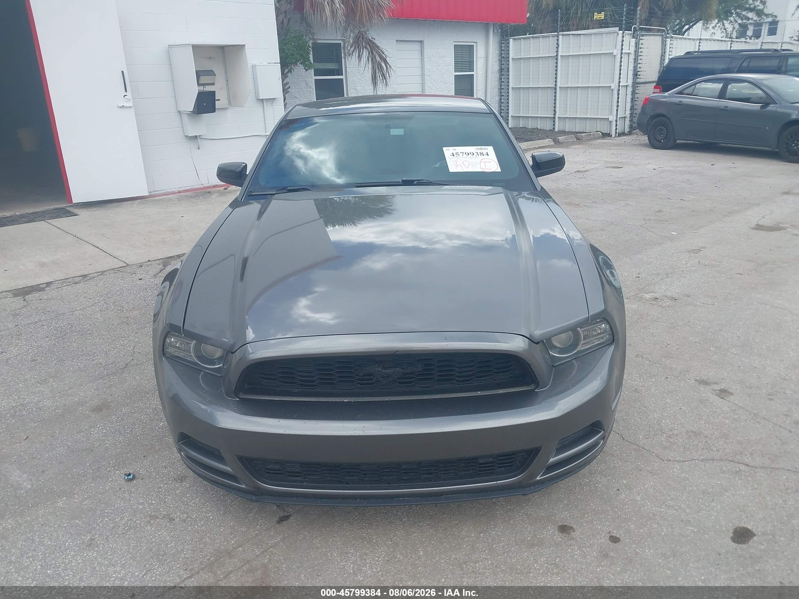 2014 Ford Mustang V6 Gray vin: 1ZVBP8AM1E5313053