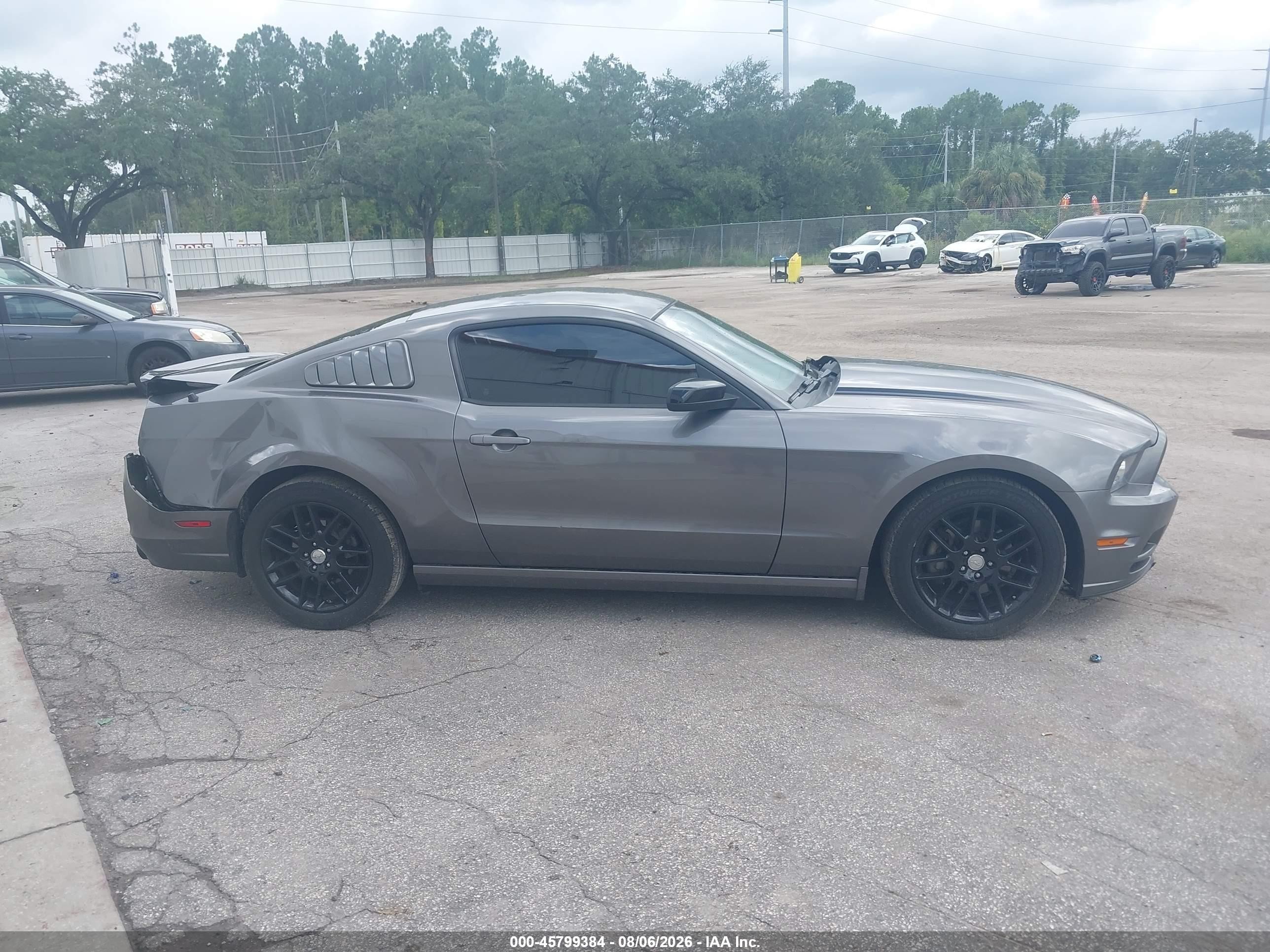 2014 Ford Mustang V6 Gray vin: 1ZVBP8AM1E5313053